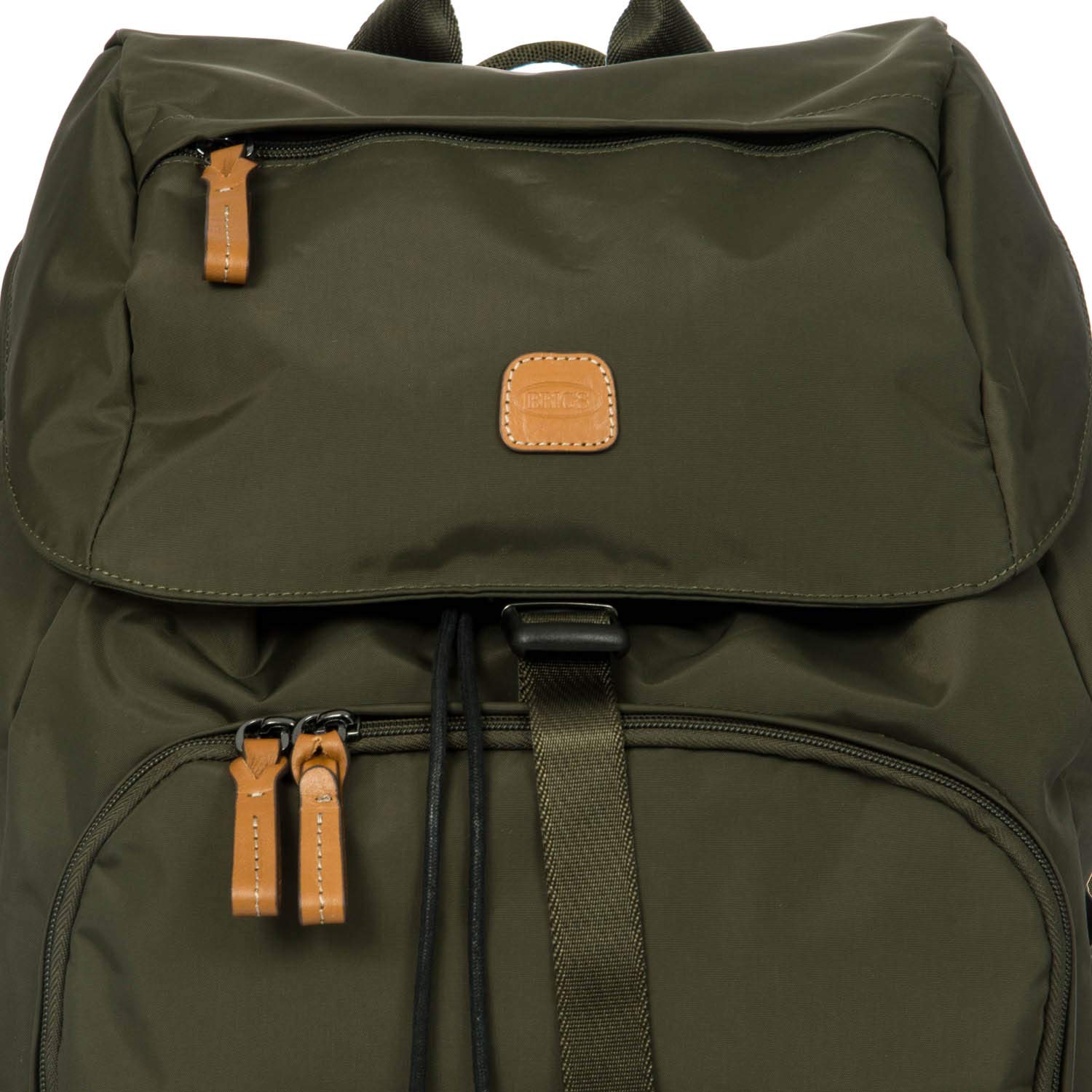 Bric's X-Travel 15 Inch Olive Excursion Backpack - Stylish Unisex Travel Backpack for Women & Men - Perfect for Commuting, Hiking & Weekend Getaways