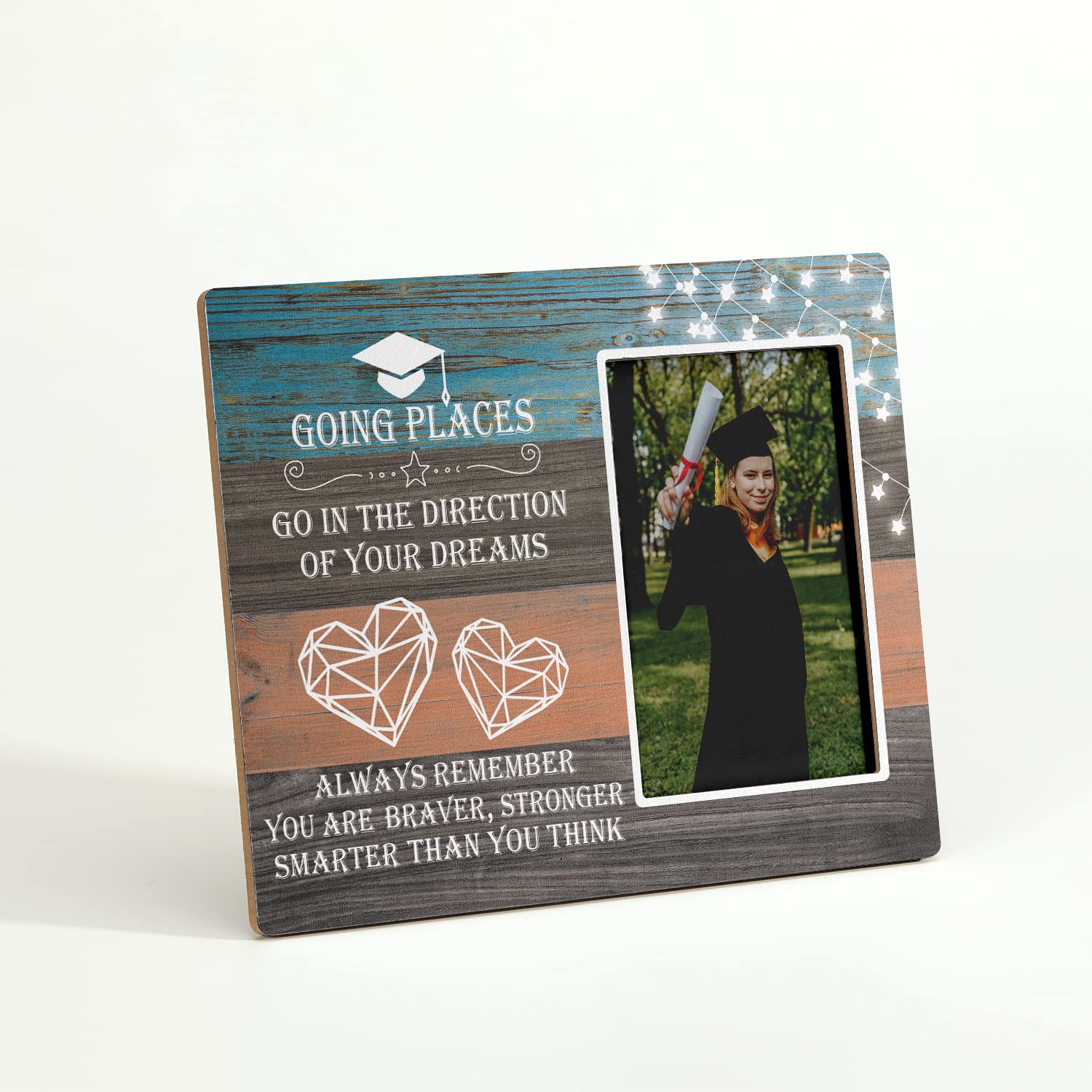 KU-DaYi Graduation Picture Frame - Elegant 4x6 Photo Frame for High School & College Graduation Gifts - Perfect for Displaying Graduation Memories in Dorm Rooms or Office Desks