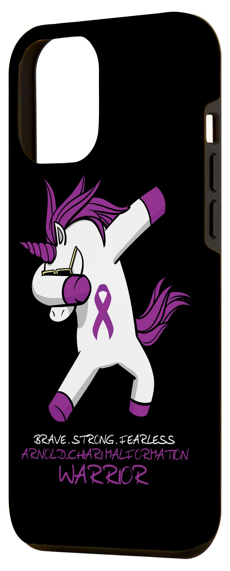 iPhone 12 Pro Max Case - Arnold Chiari Malformation Warrior Awareness - Durable Protective Cover for Daily Use & Special Causes