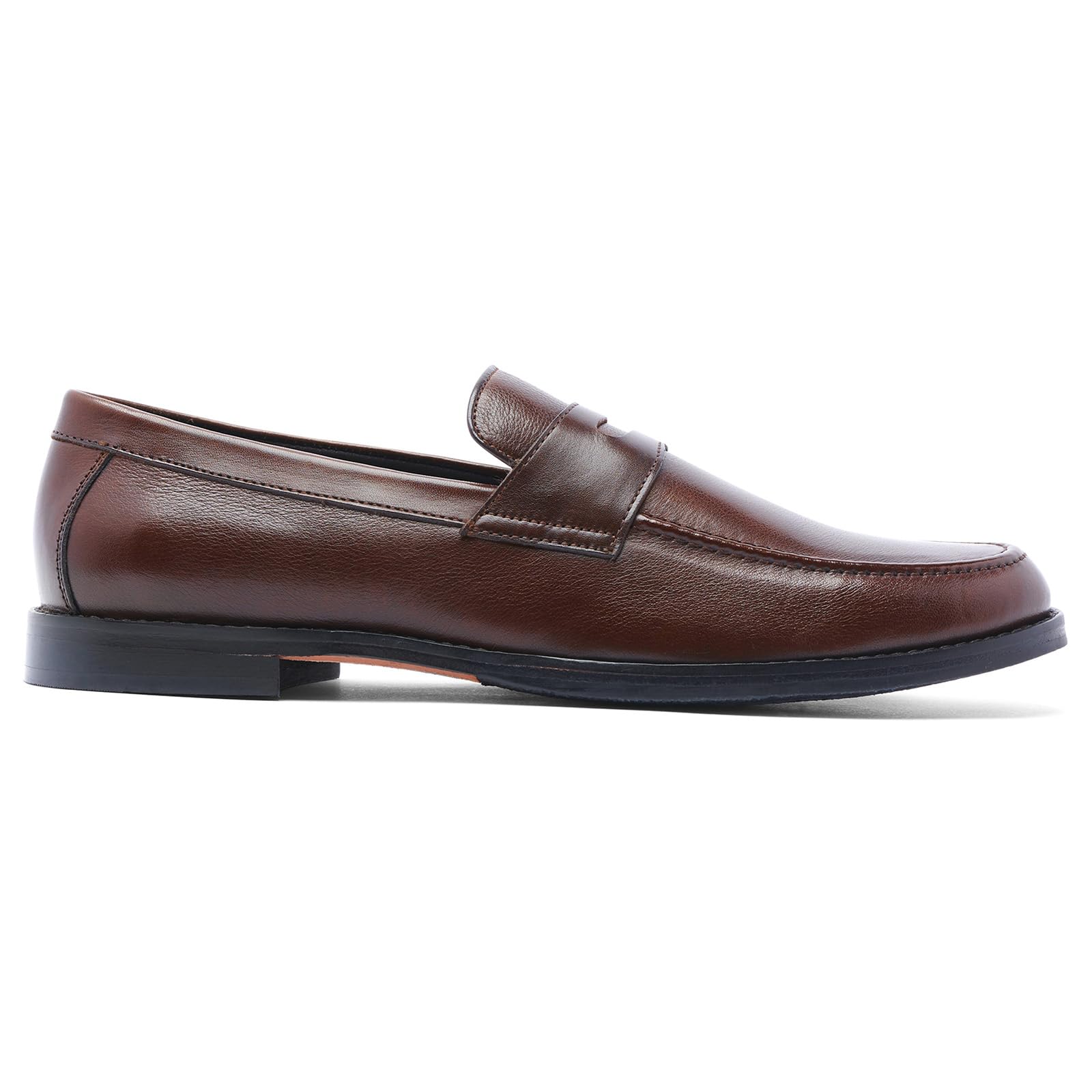Anthony Veer Sherman Men's Penny Loafers - Genuine Leather Blake Stitch Dress Shoes with Ortholite® Cushioned Footbed - Comfortable Business Casual & Formal Wear for Office, Wedding & Daily Use