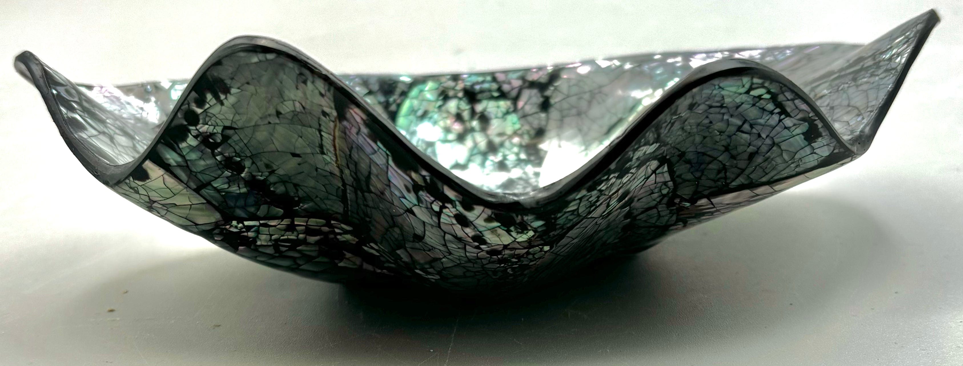 Handcrafted Abalone Shell Decorative Dish - Elegant Home Decor for Centerpieces, Jewelry Holder & Bathroom Accessories