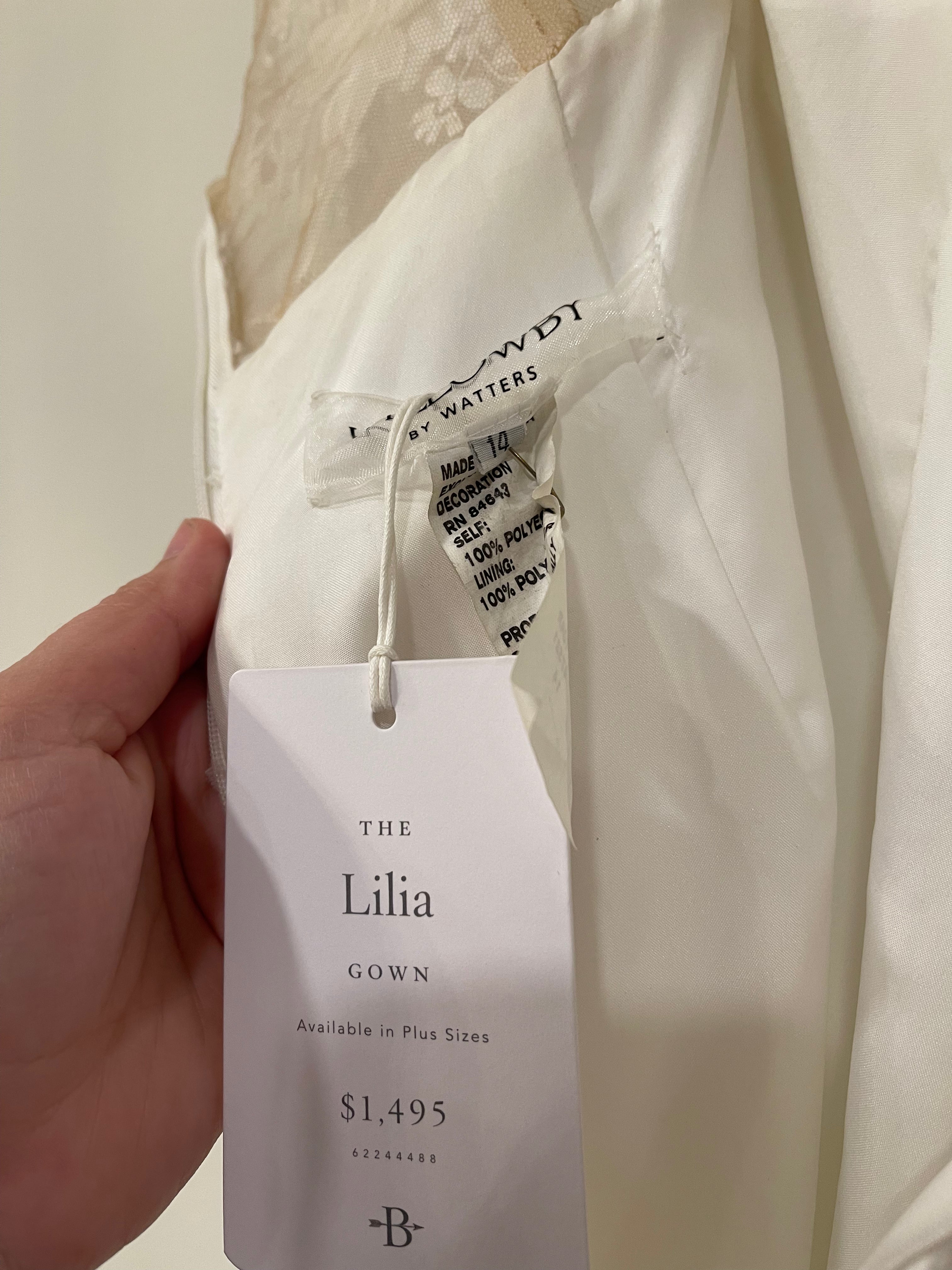 BHLDN Willowby Lilia Wedding Gown - Elegant Lace Bridal Dress for Bride, Perfect for Beach, Garden & Outdoor Ceremonies