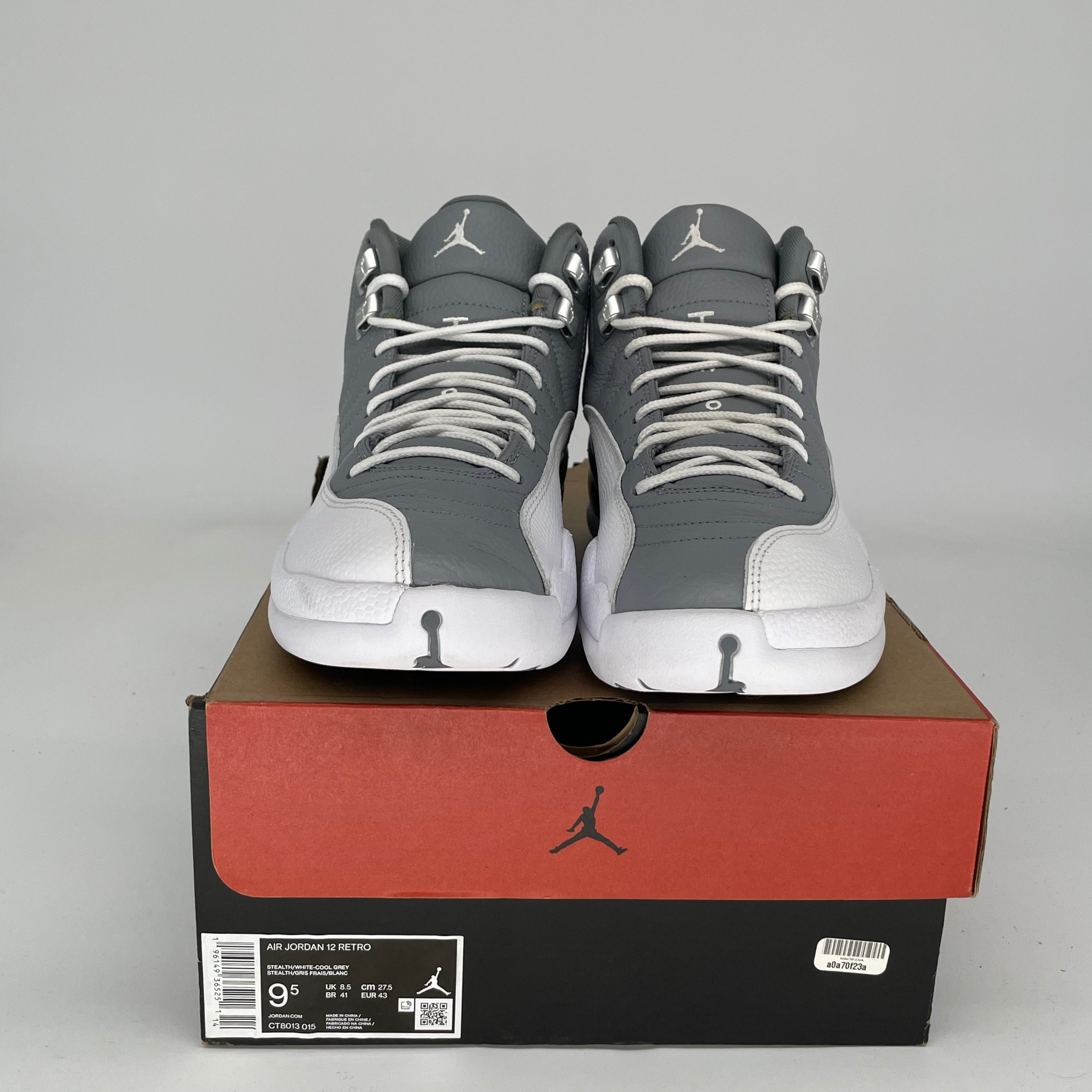 AIR JORDAN 12 STEALTH Men's Basketball Shoes Size 9.5 - Style CT8013 015 | Retro Sneakers for Casual Wear & Street Fashion