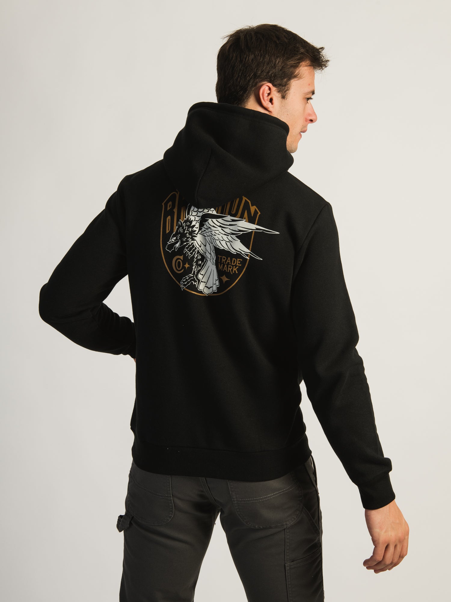 BRIXTON BANNOCK PULLOVER HOODIE - Men's Casual Fleece Sweatshirt with Kangaroo Pocket | Perfect for Streetwear, Outdoor Activities & Everyday Comfort