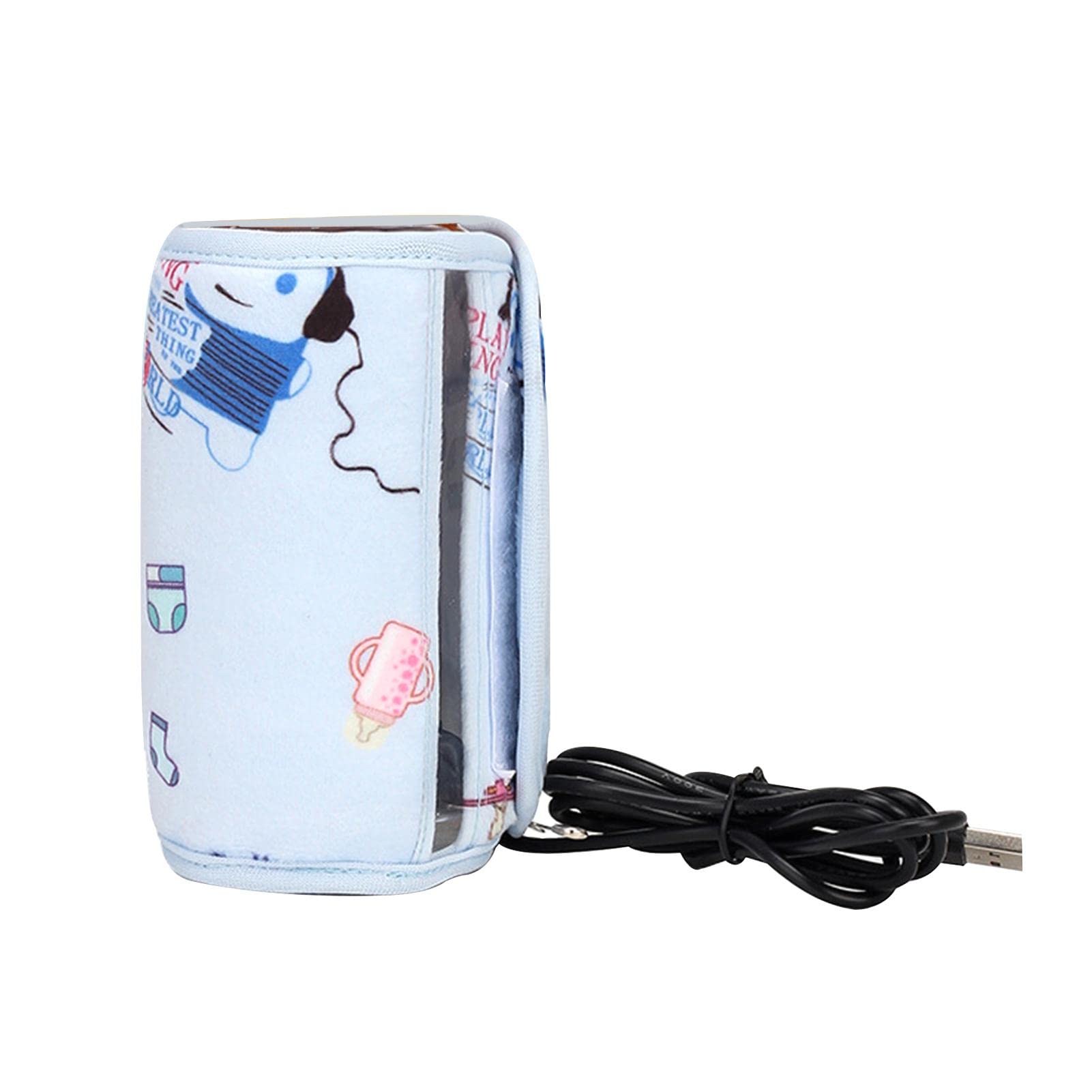 USB Portable Baby Bottle Warmer - Washable Milk Warmer & Temperature Keeper for Infants - Perfect for Home, Travel, Car & On-the-Go Feeding