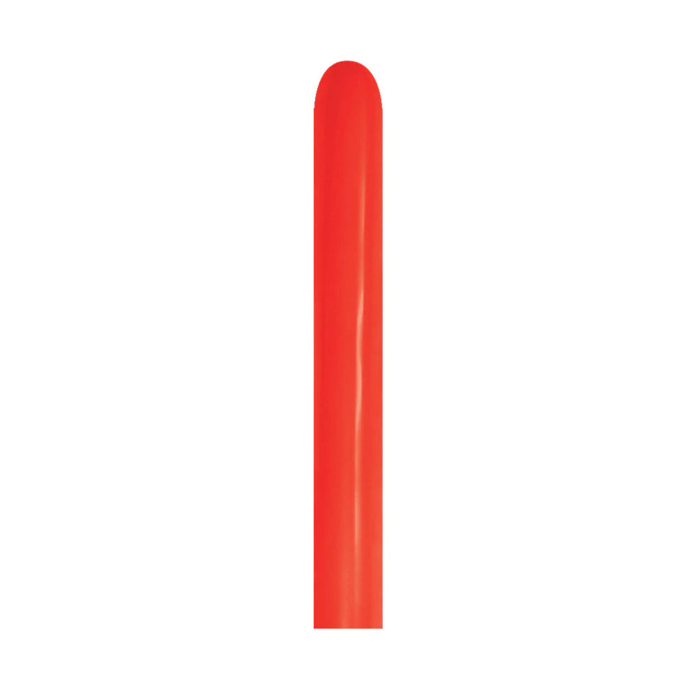Red Fashion Tube Latex Balloons (260 Pack) - Perfect for Parties, Weddings, Birthdays & Decorations