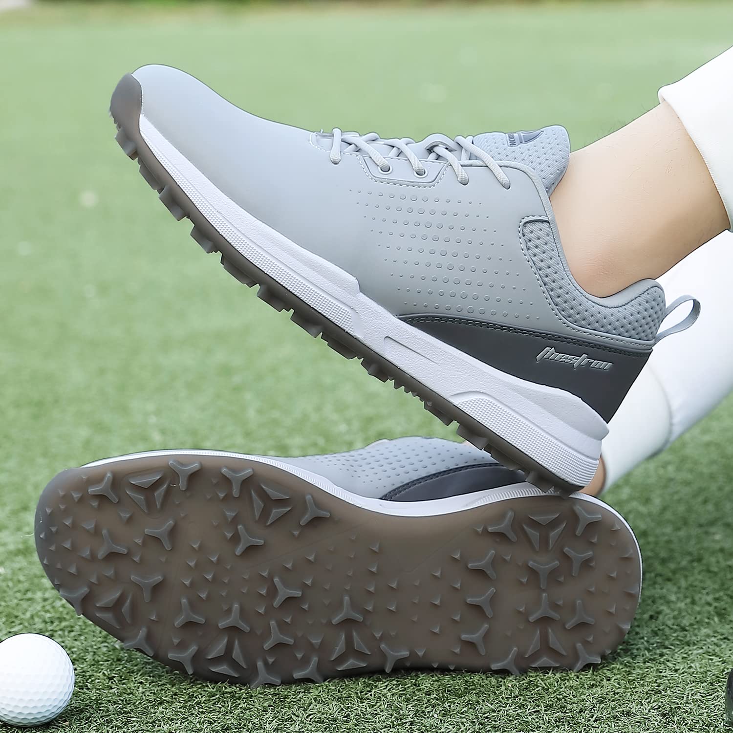 Best Spikeless Golf Shoes for Men - Comfortable Outdoor Walking & Sport Sneakers - Perfect for Golf Course, Driving Range & Casual Wear