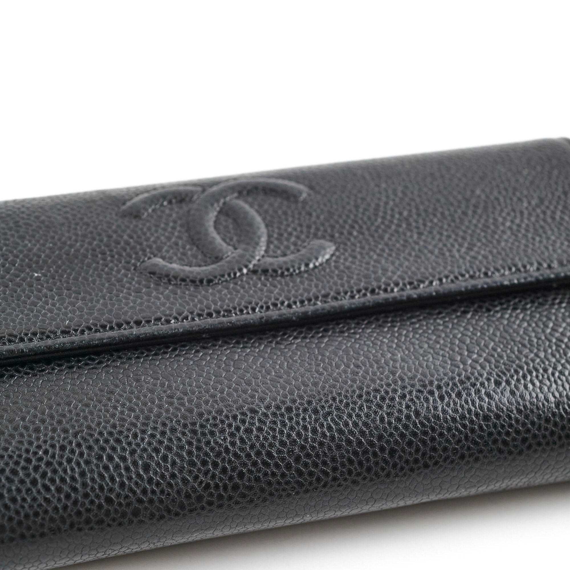 Chanel 18 Series Black Long Wallet for Women | Luxury Leather Zip Around Clutch | Perfect for Everyday Use, Travel & Special Occasions
