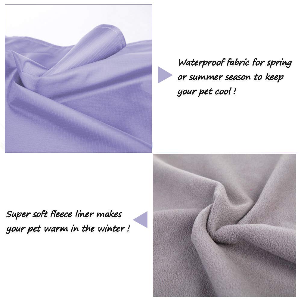 Cozy Hanging Hammock Bed for Small Pets - Guinea Pig, Ferret, Cat, Rat, Chinchilla, Hamster, Rabbit | Soft Cage Accessory for Play & Rest | Perfect for Cages, Playpens & Indoor Use (Purple)