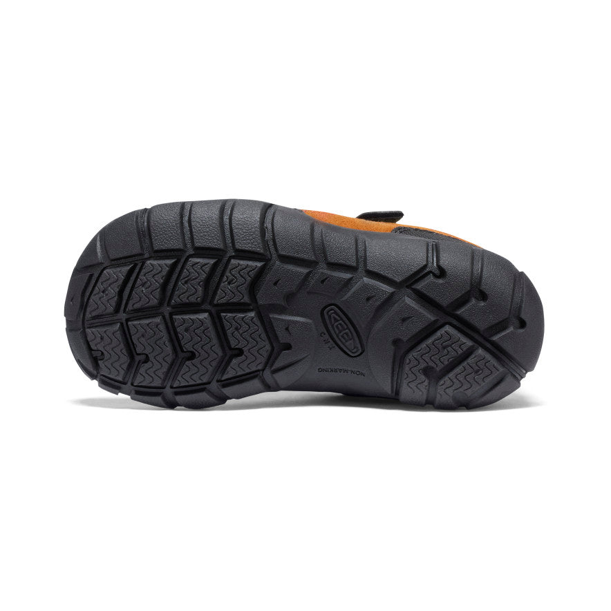 KEEN Jasper II Kids' Hiking Shoes - Maple/Dark Forest - Comfortable & Durable Outdoor Footwear for Boys & Girls - Perfect for Hiking, Camping, and Everyday Adventures