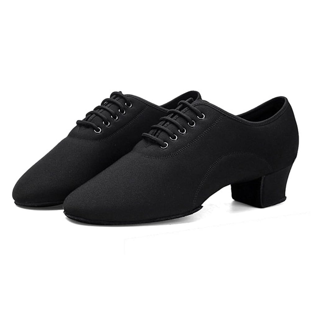 Men's Latin Dance Shoes - 2 Inch Heel Ballroom Tango Waltz Practice Shoes for Men | Split Sole Professional Dance Shoes for Salsa, Tango, Waltz & Social Dancing