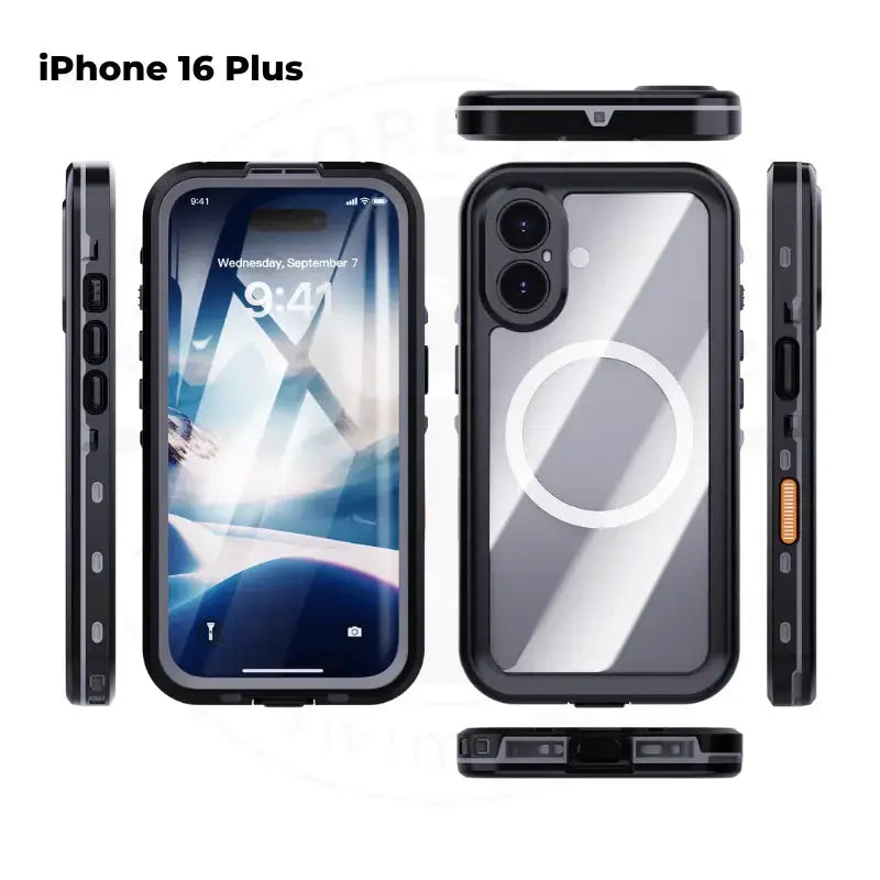 Waterproof iPhone 16 Case for iPhone 16/16 Plus/Pro/Pro Max - Shockproof & Dustproof Protection for Outdoor Activities, Swimming & Daily Use
