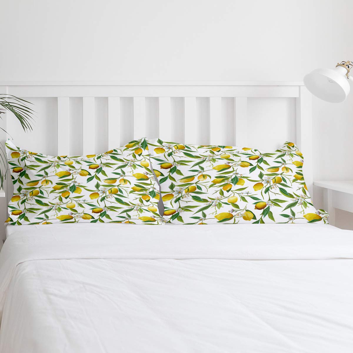 3-Piece Lemon Print Twin Duvet Cover Set for Boys & Girls - Soft Comforter Cover with 2 Pillowcases - Perfect for Kids' Bedroom, Nursery & Sleepovers
