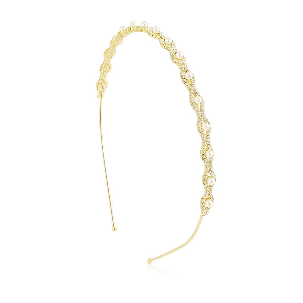 KFJBX Anti-Slip Hair Hoop Headband - Vintage Sweet Hair Accessories for Women & Girls - Perfect for Parties, Weddings, and Everyday Styling