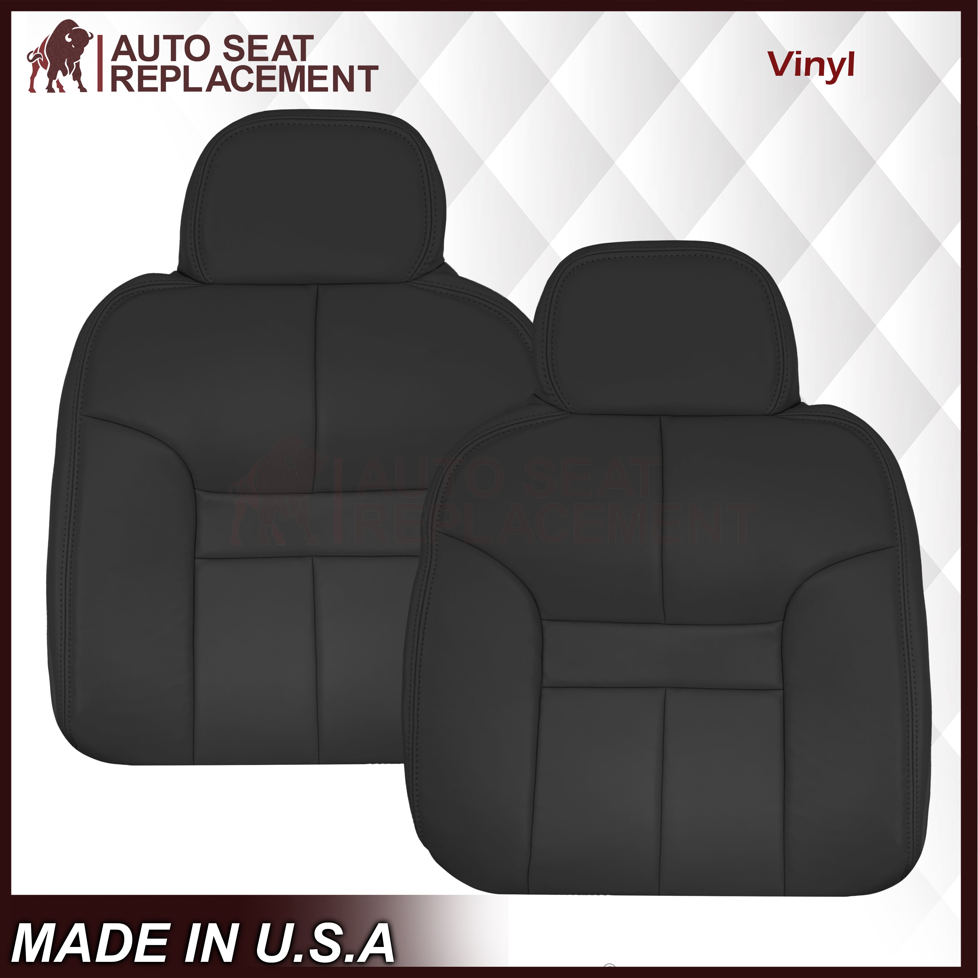 1994-1997 Dodge Ram Laramie SLT 1500/2500/3500 Black Seat Covers - Custom Fit Truck Seat Protectors for Comfort & Durability | Perfect for Work Trucks, Off-Roading & Daily Commutes