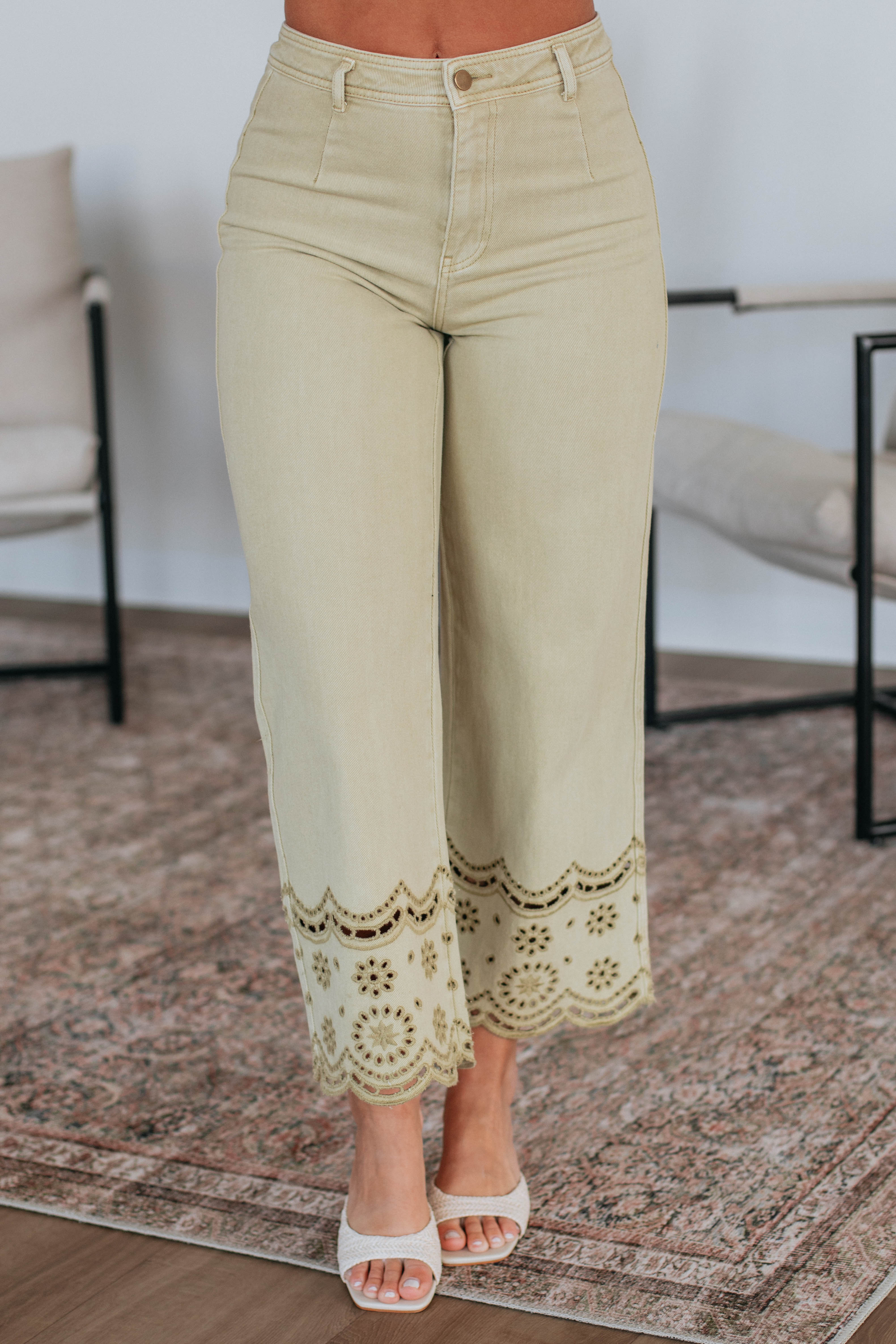 Adelia Women's High Waisted Wide Leg Pants - Comfortable Stretchy Lounge Pants for Work, Travel & Casual Wear