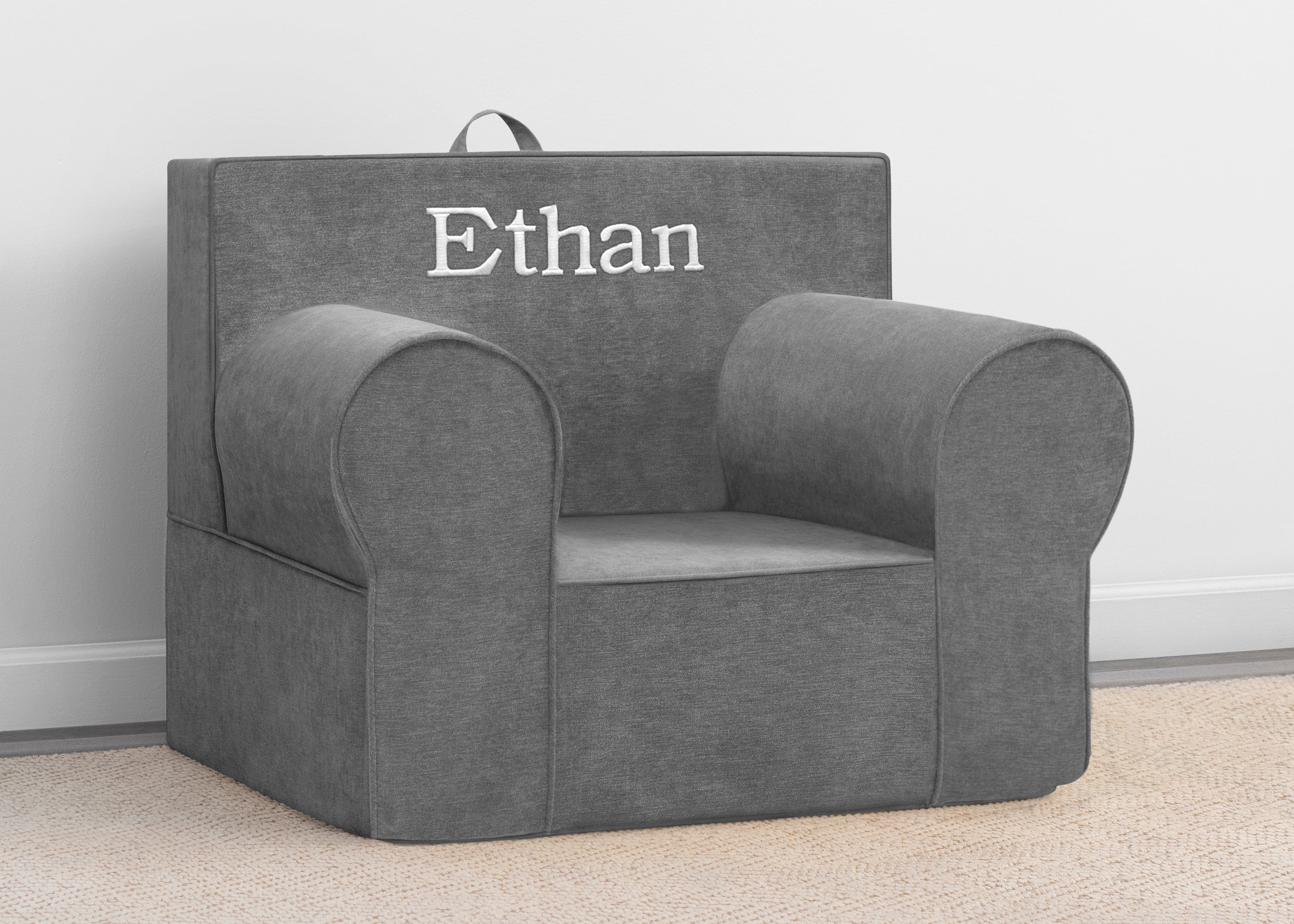 Personalized XL Cozee Foam Chair for Kids - Extra Large Comfortable Seat for Bedroom, Playroom & Dorm - Perfect for Reading, Gaming & Relaxing