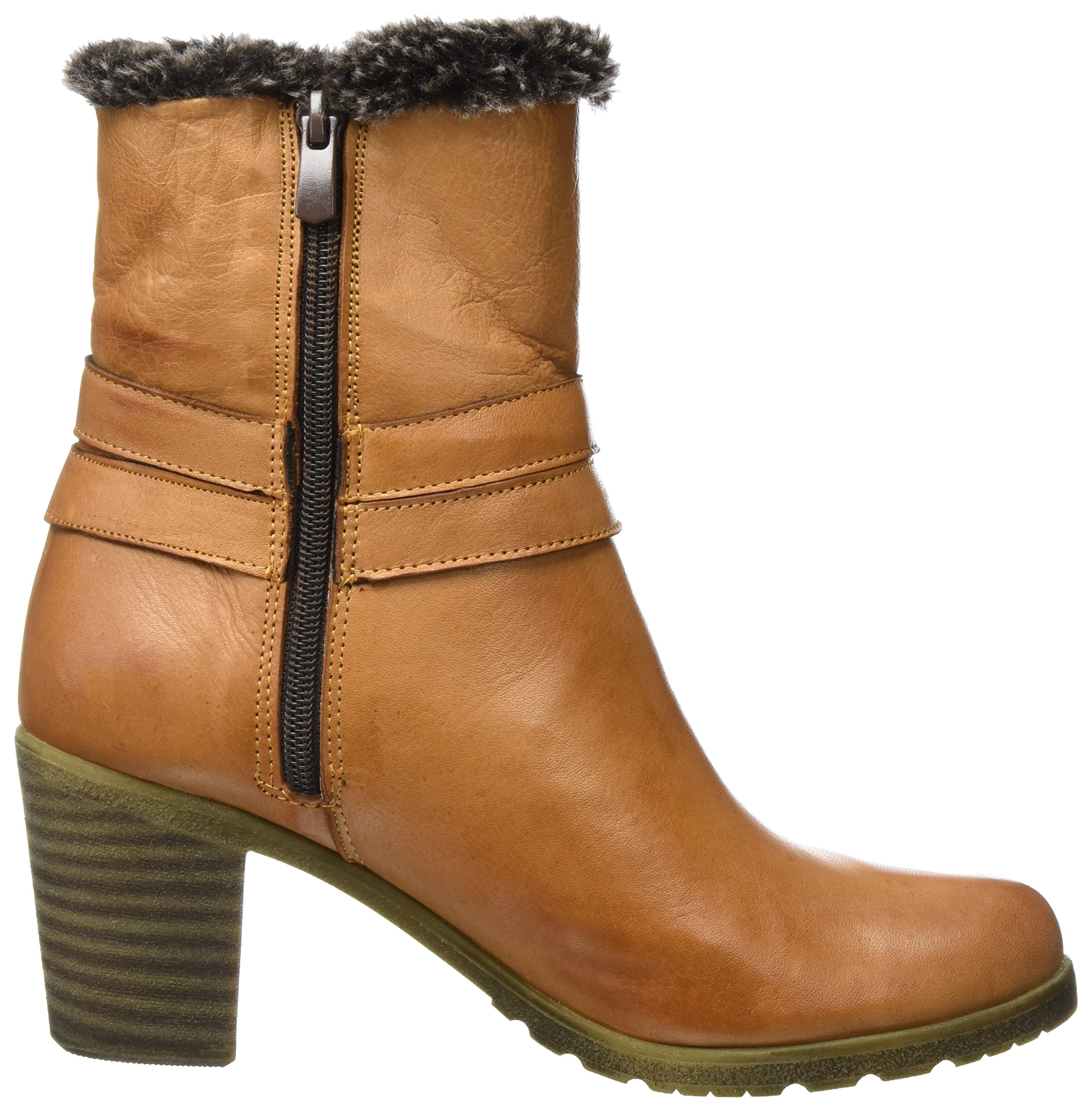 Andrea Conti Women's Ankle Boots - Stylish Leather Booties for Fall & Winter | Comfortable Low Heel Chelsea Boots for Casual Outfits & Office Wear