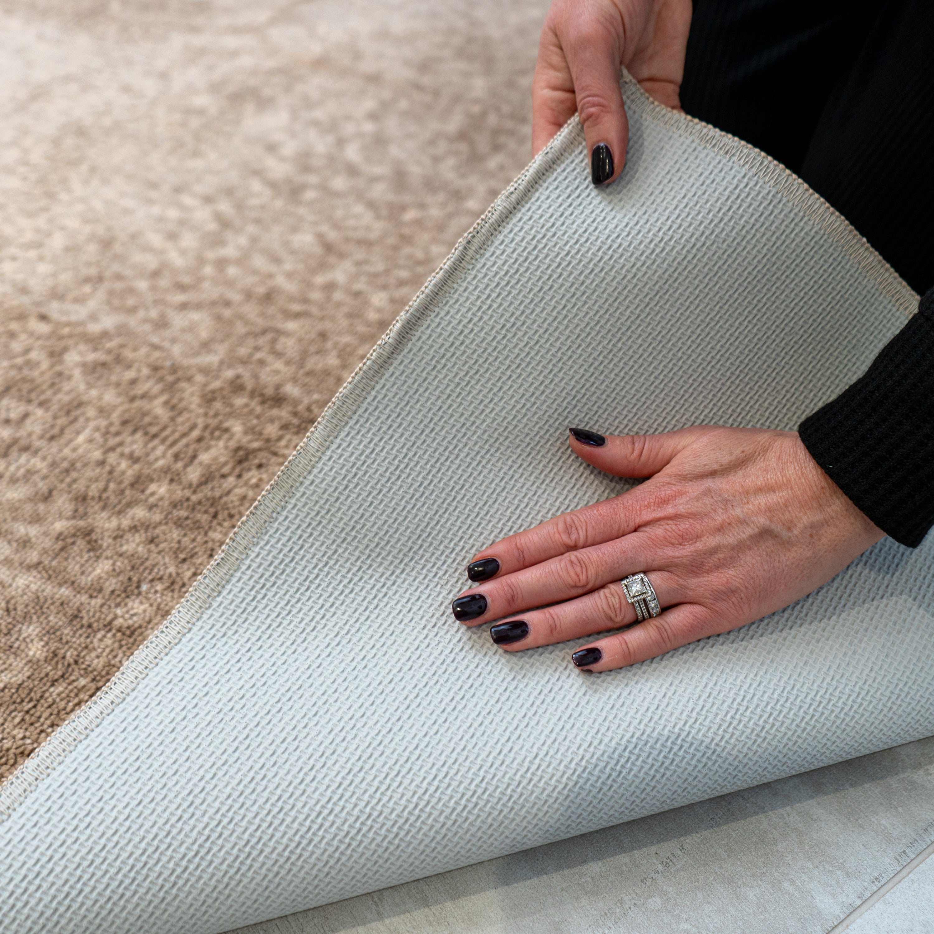 Fusion Lex Washable Rug - Natural Fiber Indoor/Outdoor Area Rug - Perfect for Living Room, Bedroom, Patio & High Traffic Areas
