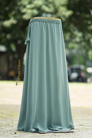 Mint Green Solid A-Line Skirt for Women - Elegant & Comfortable Summer Skirt for Casual Wear, Office, and Outdoor Activities