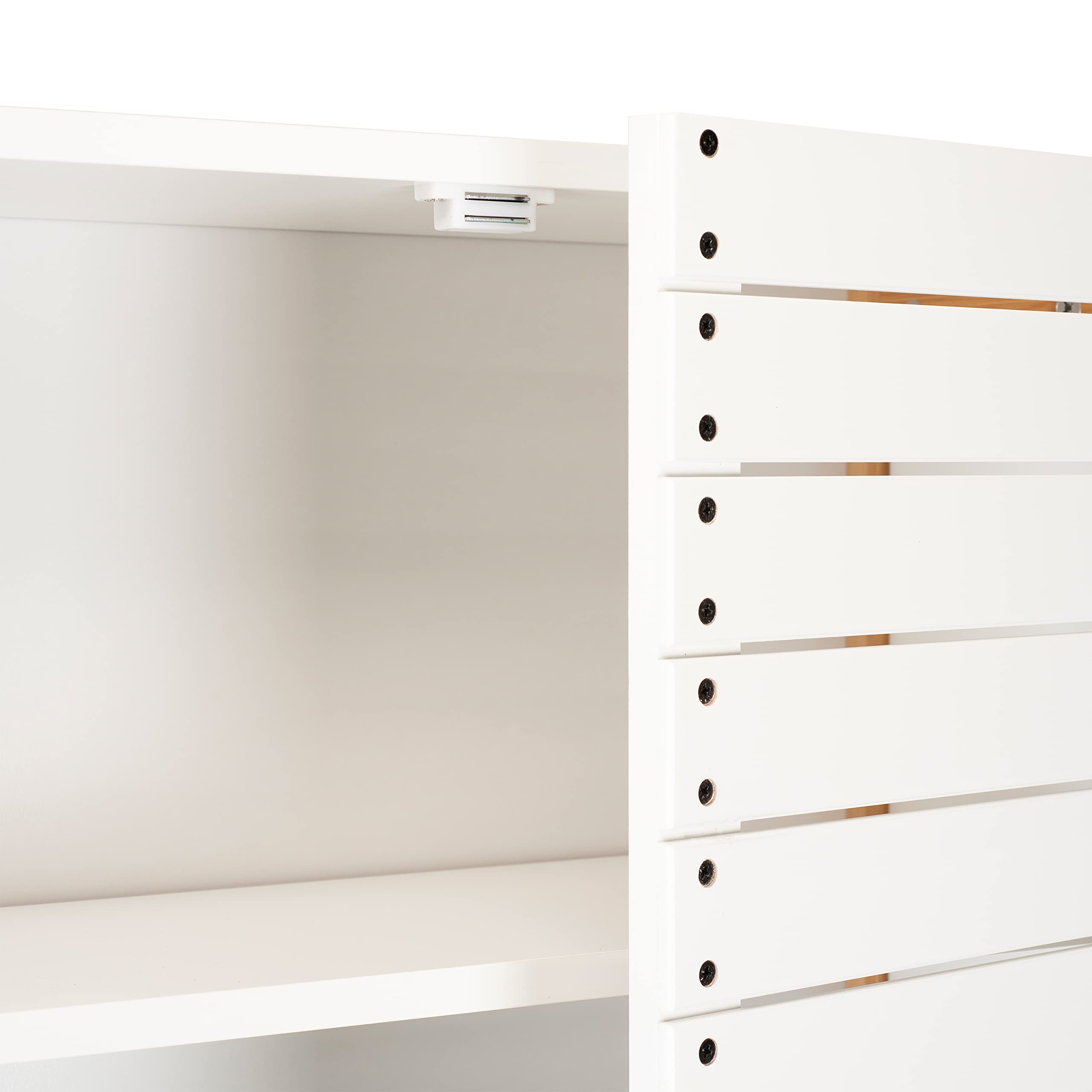 White 3-Tier Over The Toilet Bamboo Storage Cabinet - Space Saving Bathroom Organizer for Towels, Toiletries & Decor | Perfect for Small Bathrooms & Apartments