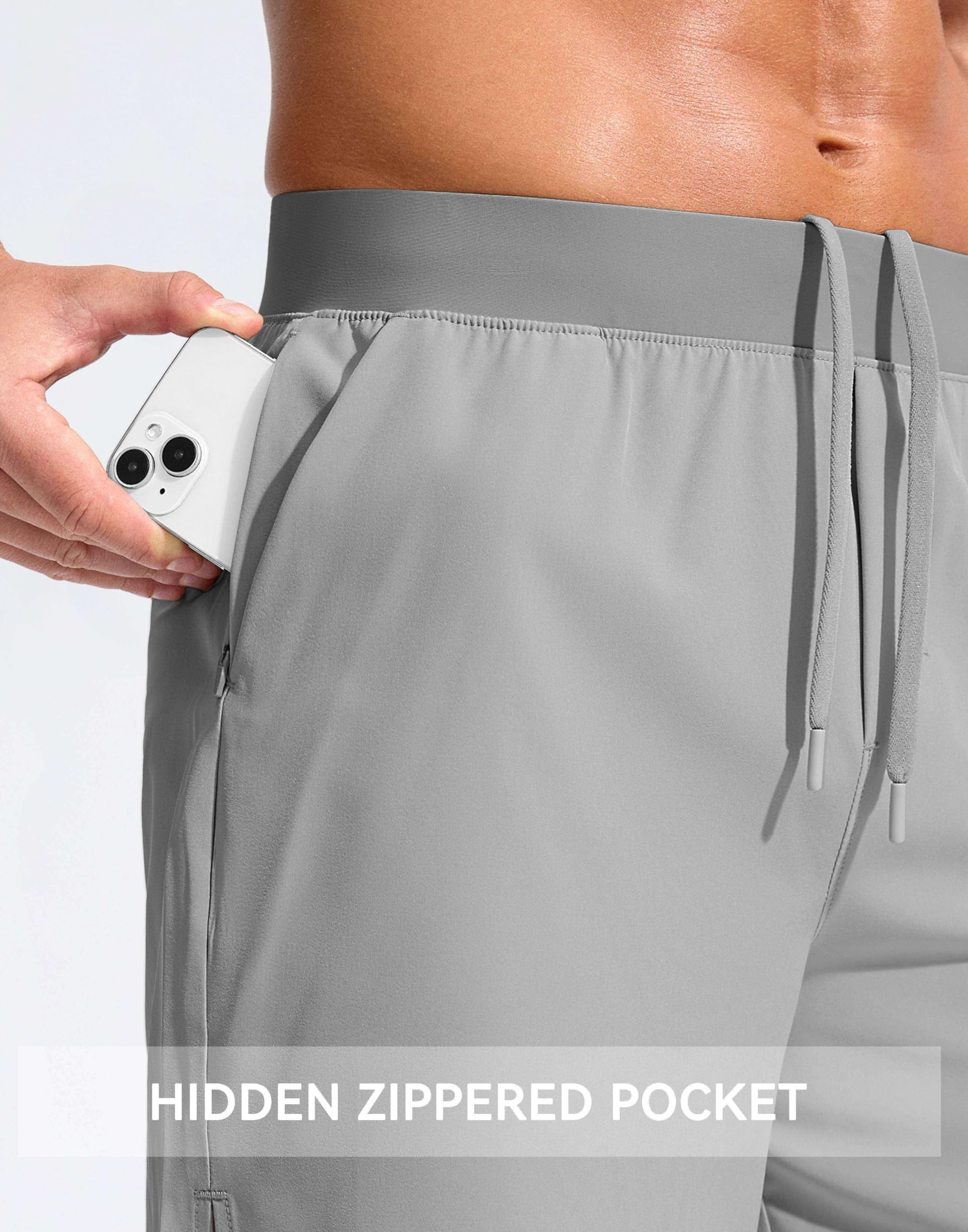 Soothfeel Men's 5 Inch Running Shorts with Zipper Pockets - Quick Dry Athletic Shorts for Gym, Workout, Tennis & Sports | Perfect for Jogging, Training & Outdoor Activities