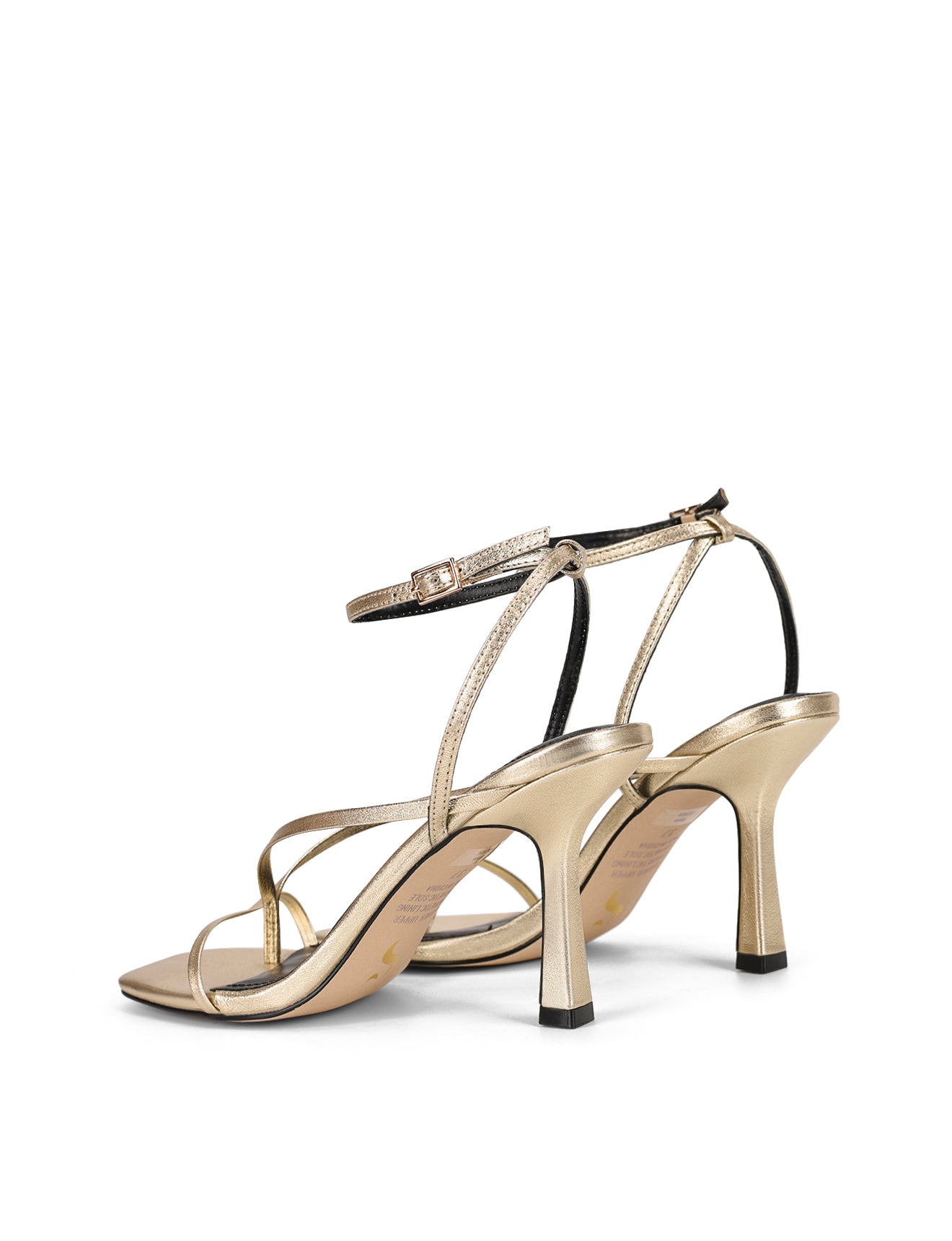 Stylish Gold Metallic Leather Spice Strappy Sandals for Women - Perfect for Summer Outfits, Beach Vacations & Date Nights