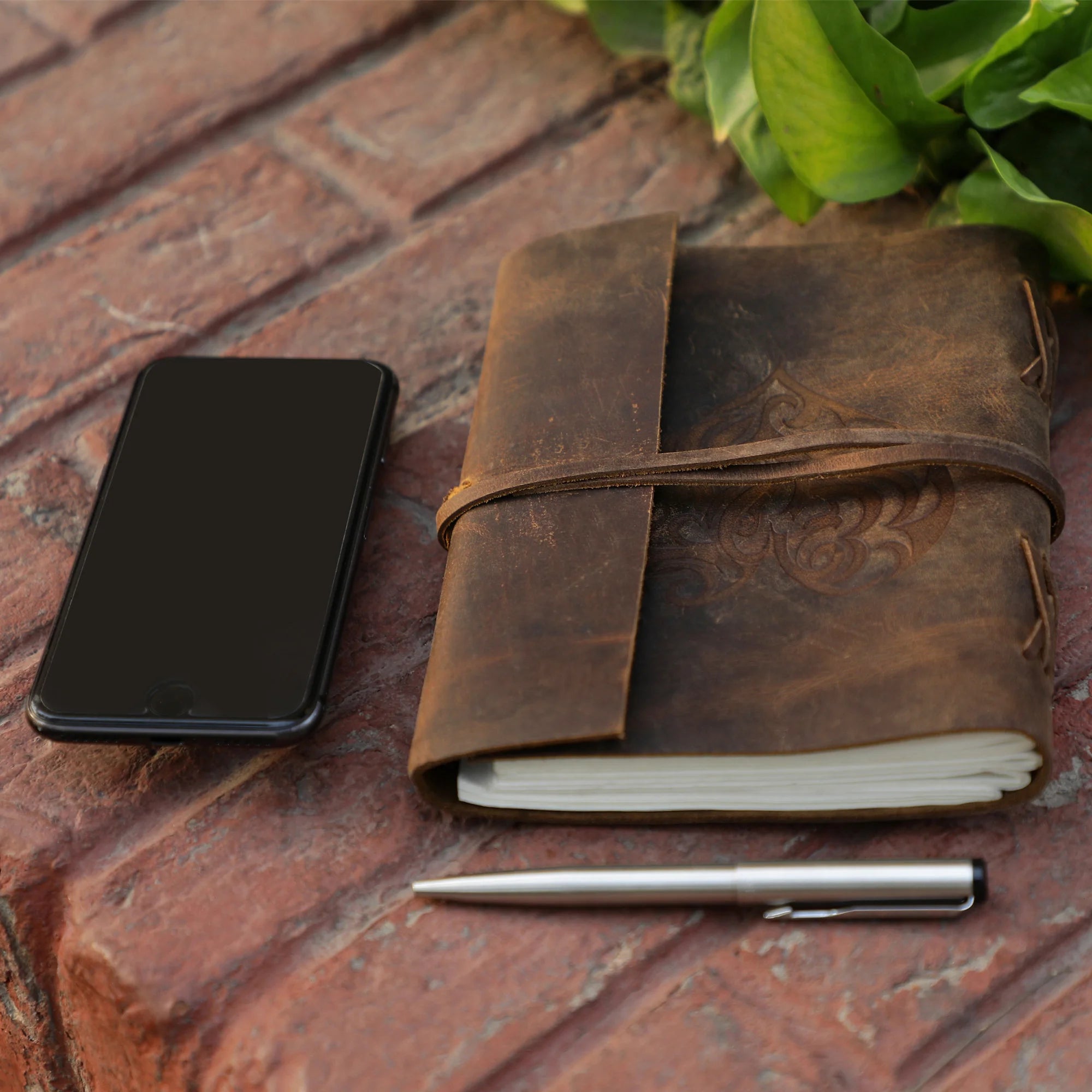 Elegant Heart Embossed Leather Journal for Women - Perfect for Writing, Sketching & Gift Giving - Ideal for Travel, Daily Journaling & Creative Inspiration