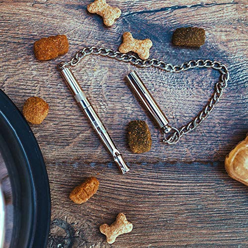 Professional Adjustable Frequency Ultrasonic Dog Whistle - Pure Copper Training Tool to Stop Barking (1 Pack + Instruction Manual) - Perfect for Obedience Training & Behavior Correction
