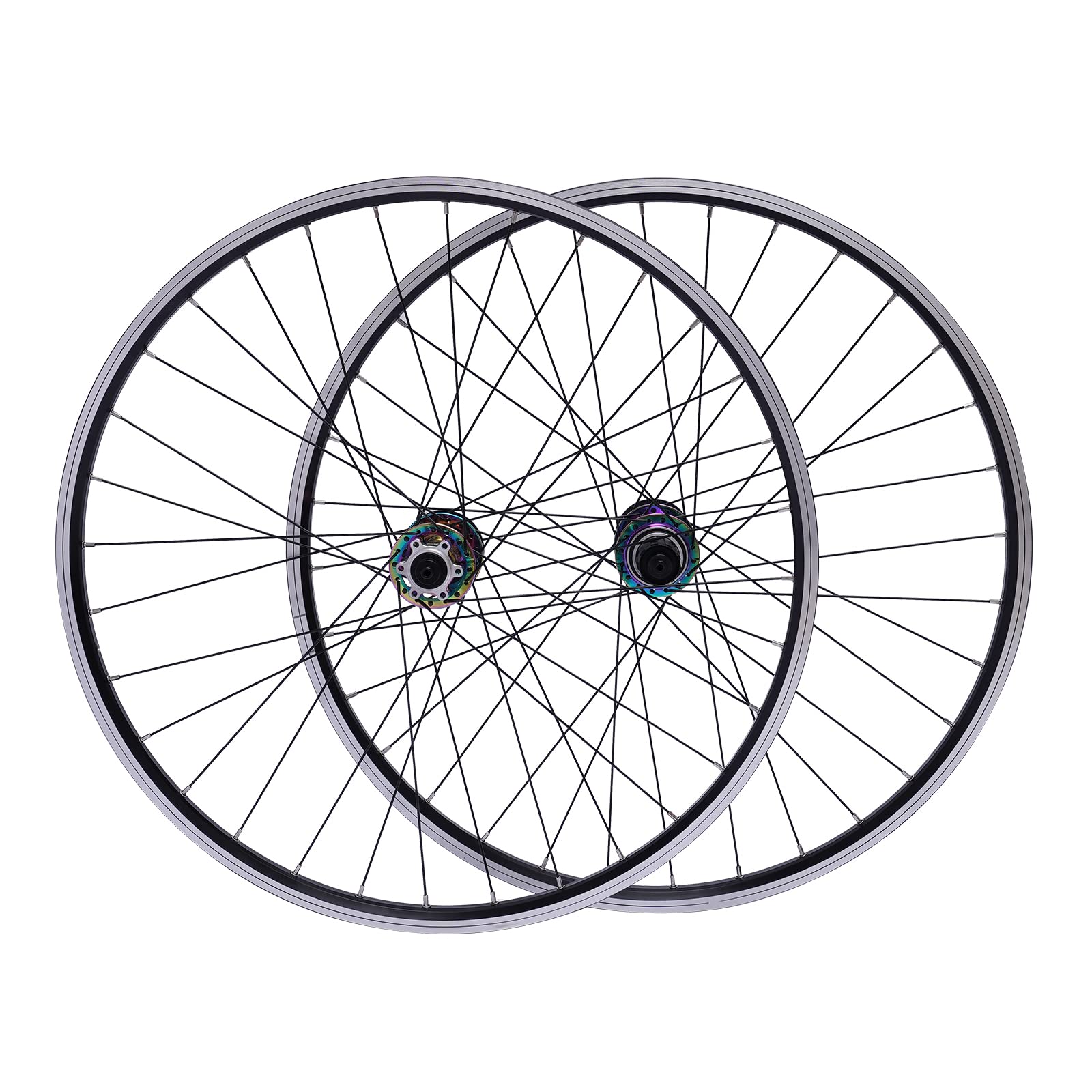29 Inch Mountain Bike Wheelset - Aluminum Alloy Rim Disc Brake Wheels with Quick Release for Front & Rear - Compatible with 7-12 Speed Cassettes (Colorful Options) - Perfect for Trail Riding, Mountain Biking & Off-Road Adventures