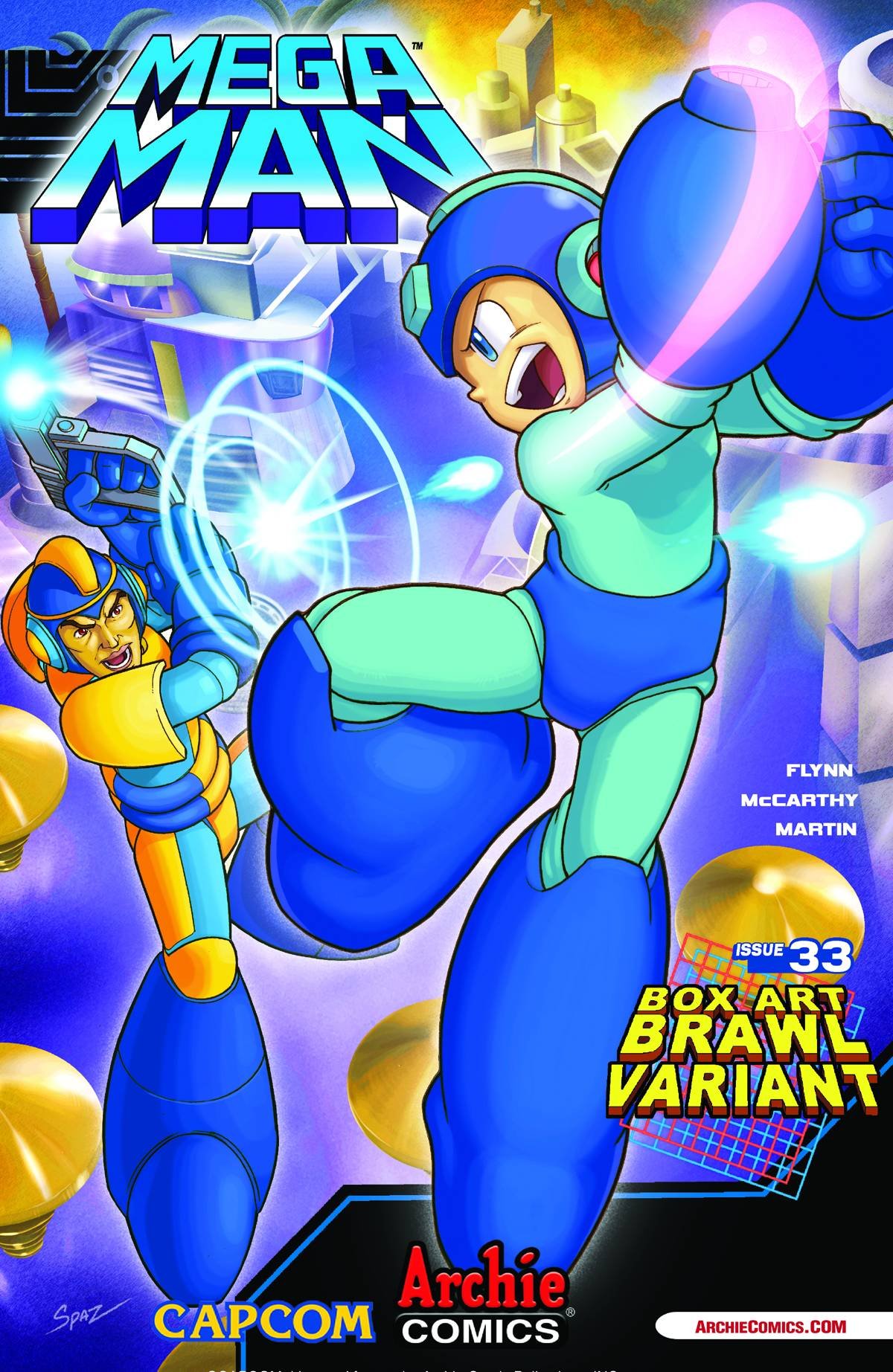 Mega Man #33 Box Art Variant Cover - Limited Edition Comic Book for Collectors & Fans | Perfect for Display, Gifts & Comic Book Collections