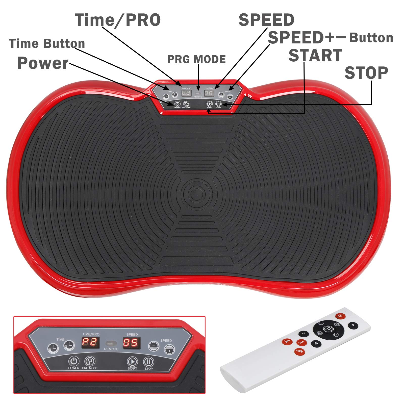 HomGarden Vibration Platform Machine - Bluetooth Vibration Plate for Full Body Workout, Weight Loss & Massage | Home Gym Fitness Equipment for Toning & Recovery