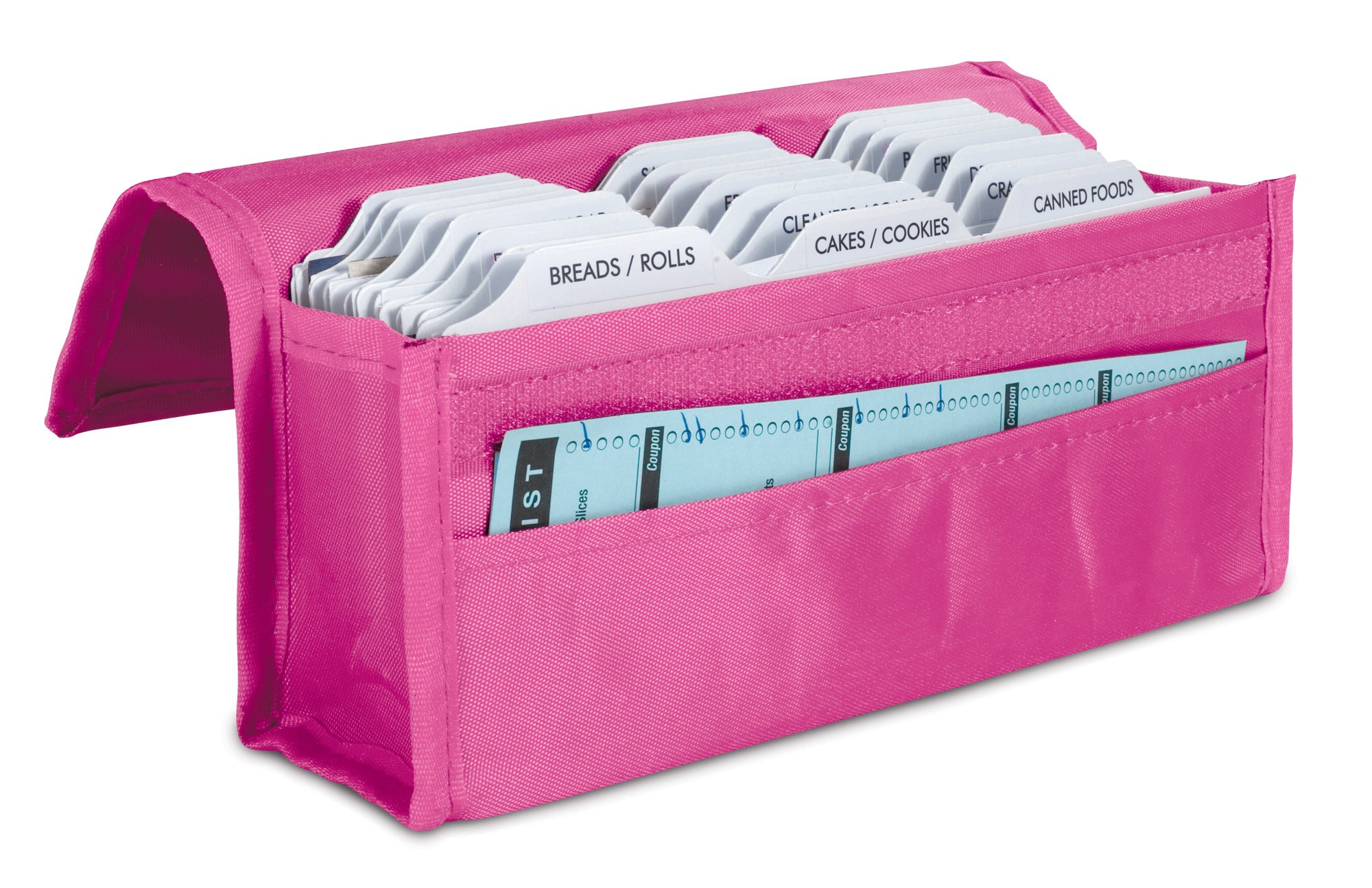 HannahDirect Expandable Coupon Organizer Wallet - Pink | Perfect for Grocery Shopping, Retail Stores & Saving Money | Durable & Stylish Coupon Holder for Women & Men