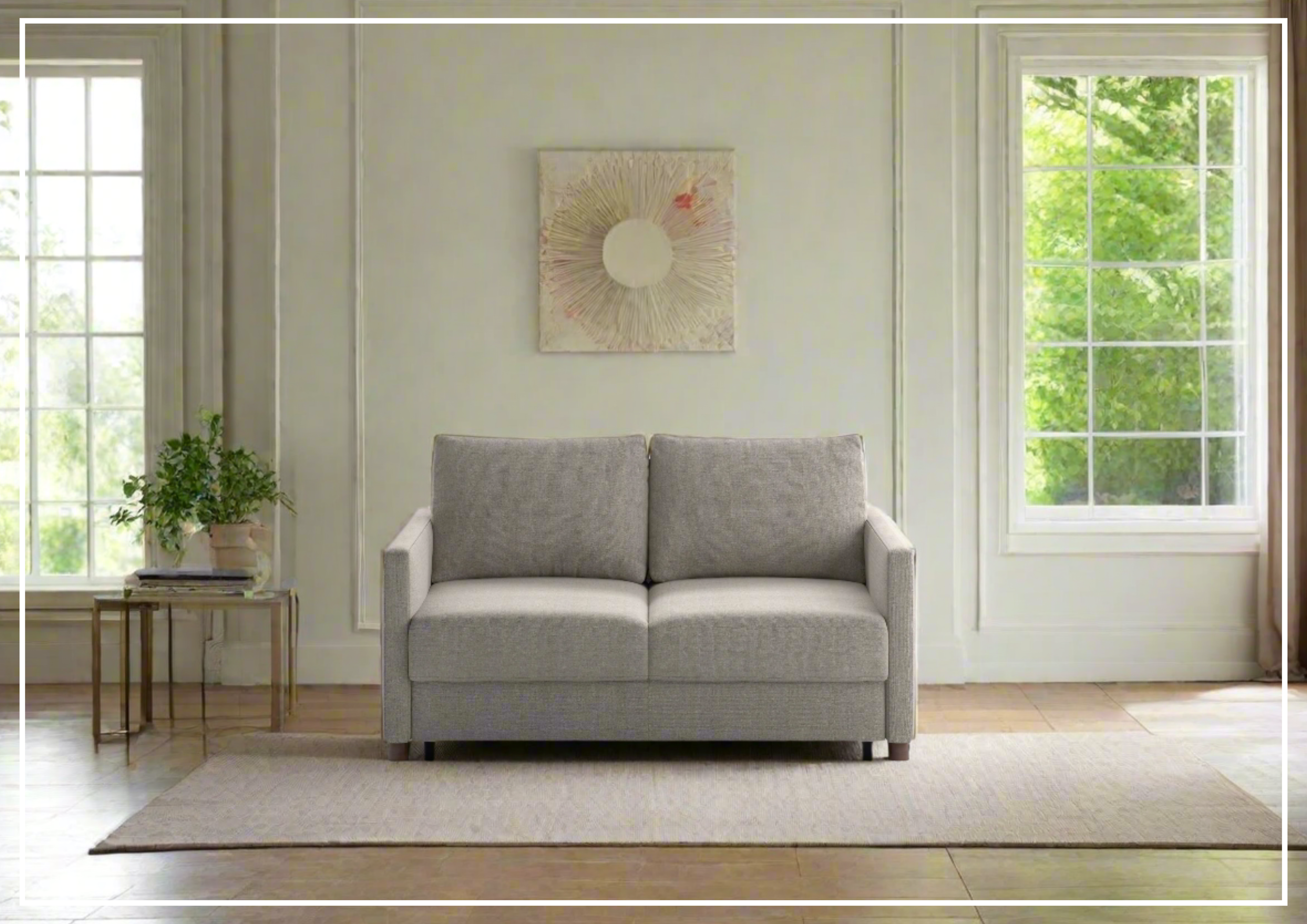 Luonto Polar Full XL Fabric Sofa Sleeper with Level Function - Convertible Sleeper Sofa Bed for Small Spaces, Guest Room & Apartment Living