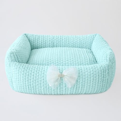 Premium Dolce Dog Bed in Ice Blue - Orthopedic Memory Foam Pet Bed for Small, Medium & Large Dogs - Perfect for Living Room, Bedroom & Kennel Use