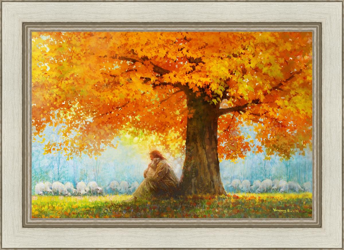 In His Arms By Yongsung Kim - Christian Wall Art, Bible Verse Canvas Print - Perfect for Home Decor, Church Gifts & Inspirational Spaces