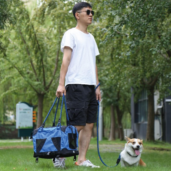 M PETS REMIX 2-in-1 Travel Carrier for Dogs & Cats - Airline Approved Pet Carrier Backpack & Shoulder Bag for Car Travel, Hiking, Camping & Outdoor Adventures