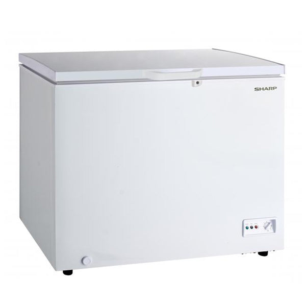 SJC318 WH 282L Chest Freezer - Energy Efficient Upright Deep Freezer for Home, Garage, or Restaurant Use - Perfect for Frozen Food Storage & Bulk Meal Prep