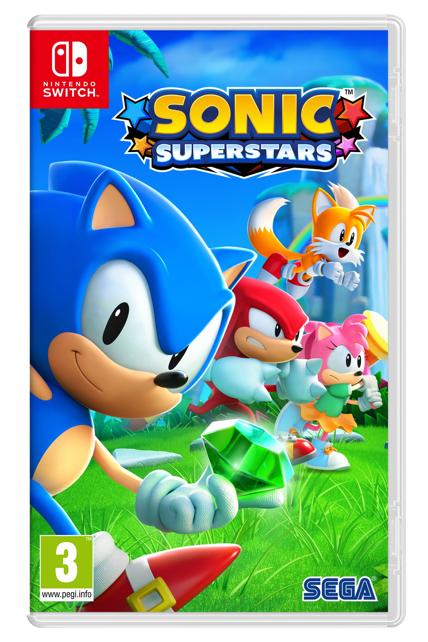 Sonic Superstars for Nintendo Switch - Includes Exclusive Amazon.co.uk Comic Style Character Skins | Fast-Paced Platform Adventure Game for Kids & Adults | Perfect for Family Gaming & Travel Entertainment