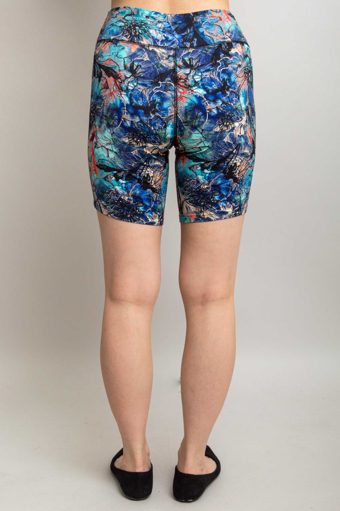 Hallie Women's Shorts - Soft Blue Dawn Bamboo Fabric - Perfect for Yoga, Running & Summer Outfits