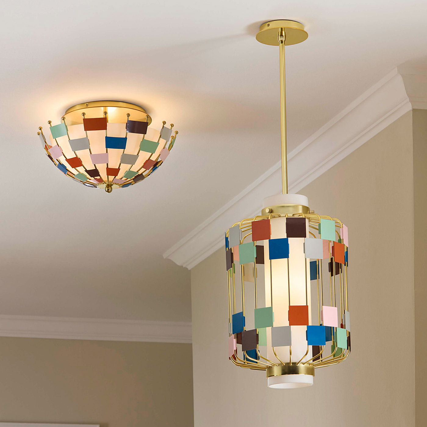 Modern Miami Flush Mount Ceiling Light - Sleek LED Fixture for Living Room, Bedroom & Kitchen - Energy Efficient Dimmable Lighting for Home & Office