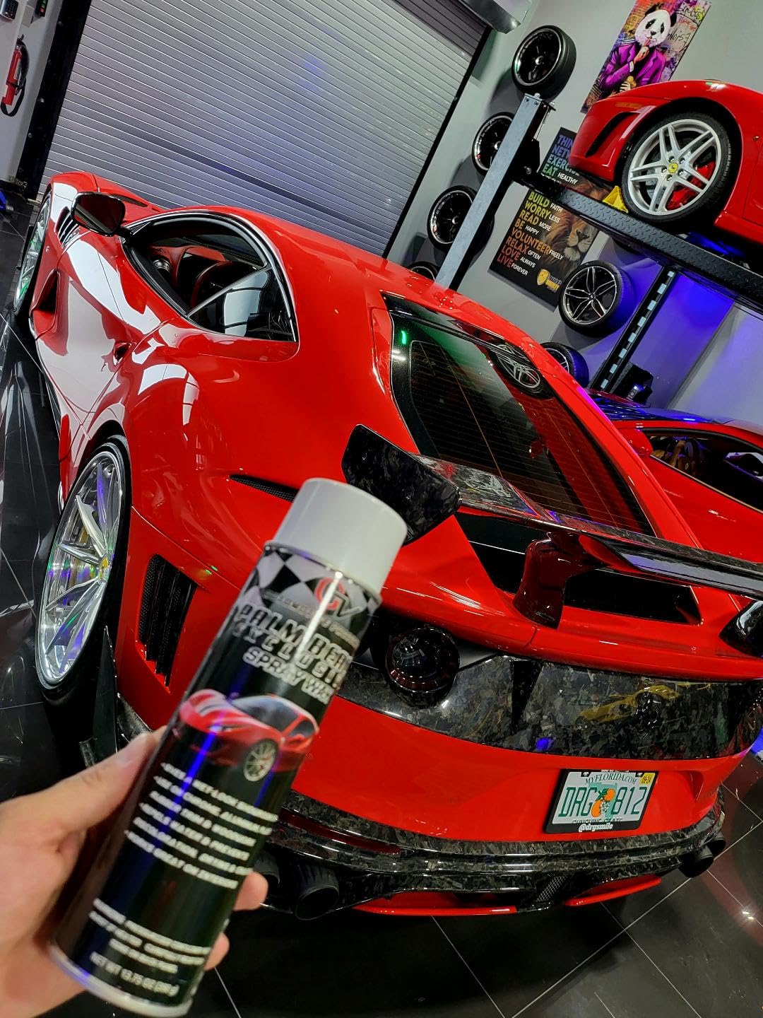 Premium Palm Beach Aerosol Spray Wax for Cars – Quick & Easy Car Wax Spray, Paint Protection for Carbon Fiber & Wood Grain Interiors – Ideal for Detailing, Shine & UV Protection