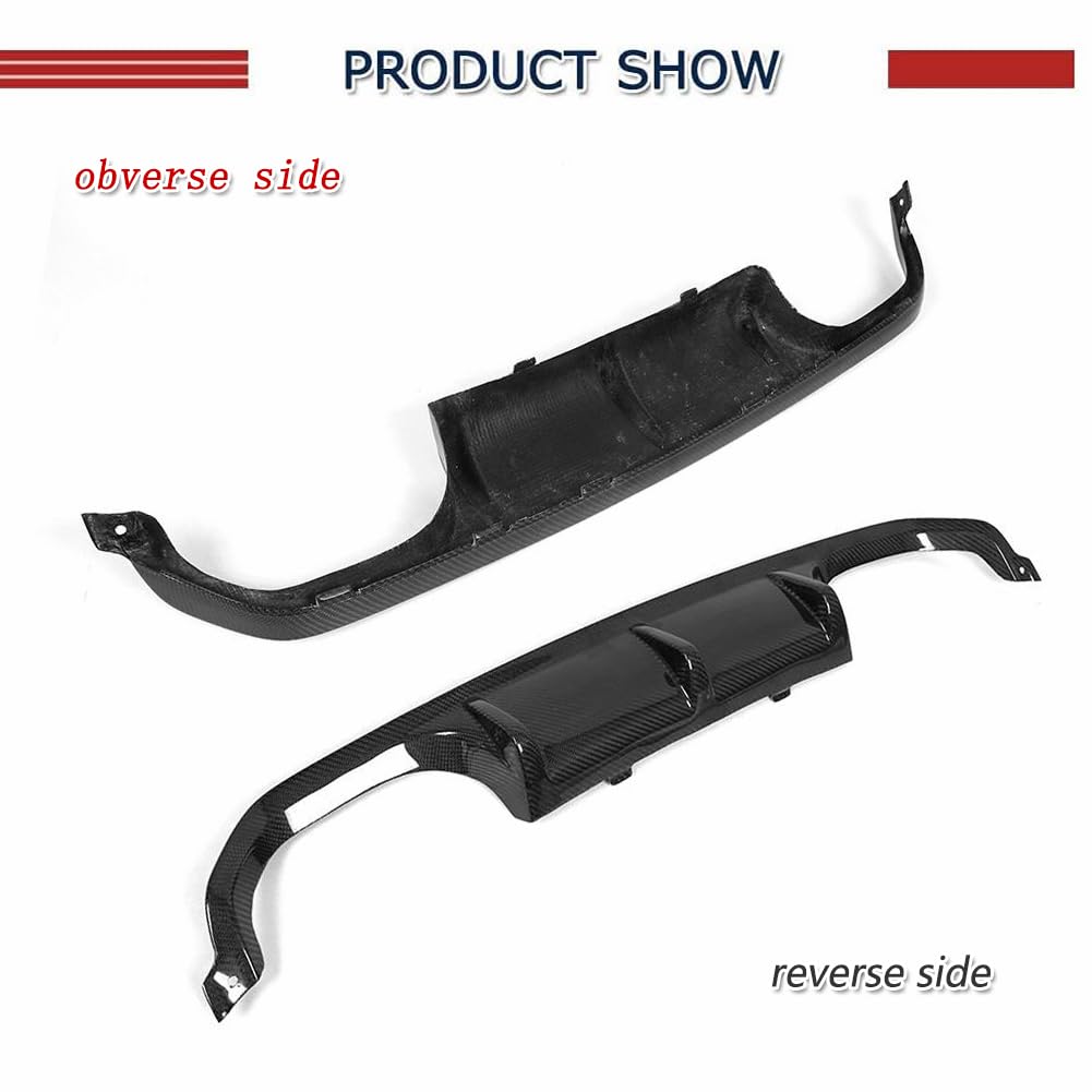 Carbon Fiber Rear Diffuser for 2014-2020 BMW F80 M3 F82/F83 M4 - M Sport Bumper Compatible - High Performance Aero Upgrade - Perfect for Track Days & Car Shows