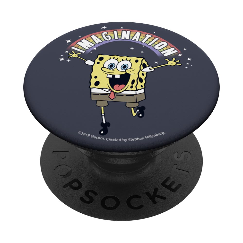 SpongeBob SquarePants Rainbow PopSockets Phone Grip - Expandable Stand for iPhone, Samsung & Smartphones - Perfect for Watching Videos, Gaming & Taking Selfies