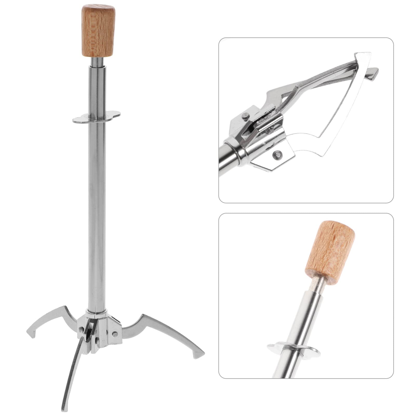 Premium Stainless Steel Ice Tongs - Claw Shape Ice Cube Tongs for Serving Food, Fruits, Cocktails, BBQ & Parties (Silver) | Durable Bar Accessories for Home & Commercial Use