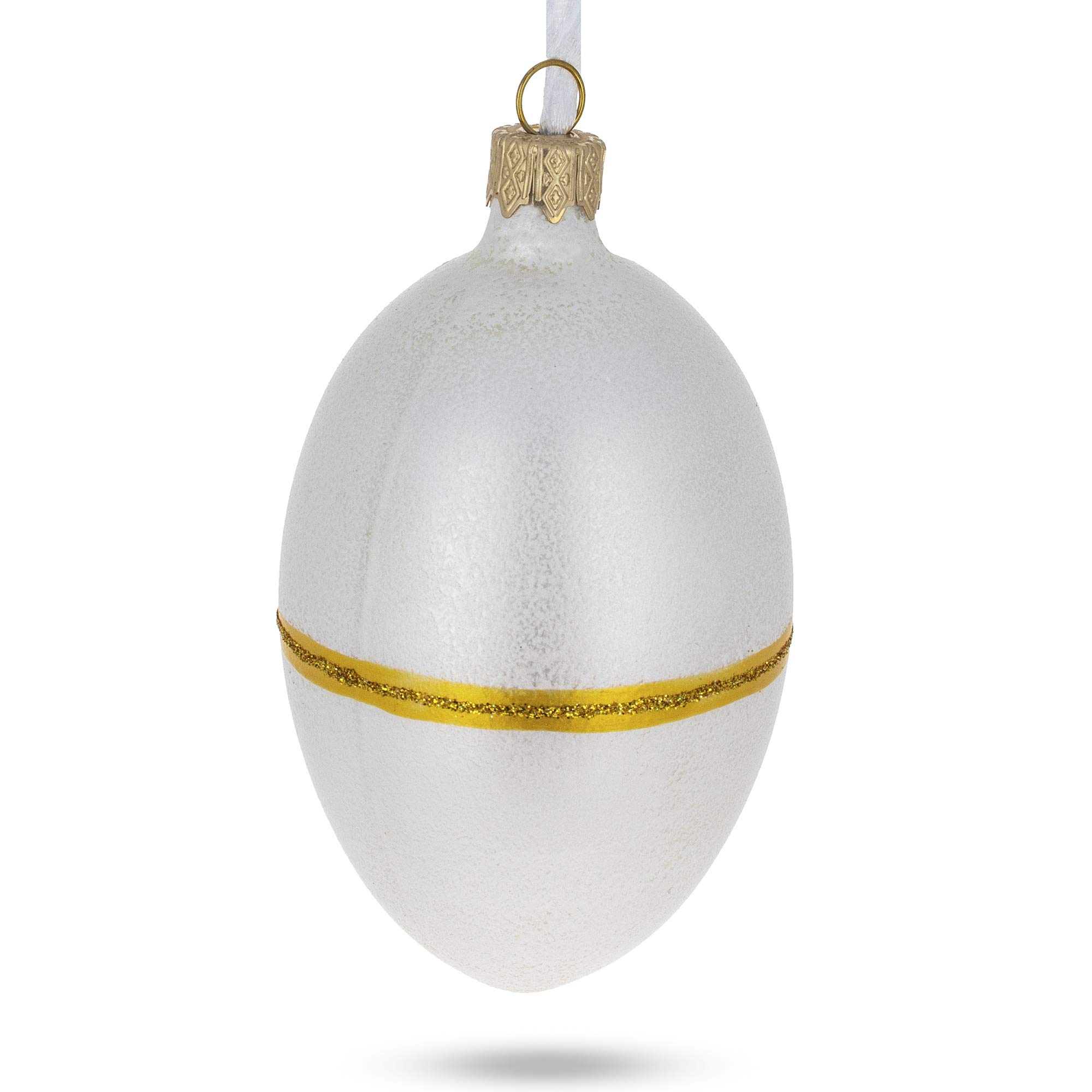 1885 First Hen Royal Glass Egg Ornament - 4 Inch Handmade Decorative Easter Egg - Perfect for Easter Decorations, Gift Giving, and Collectible Display