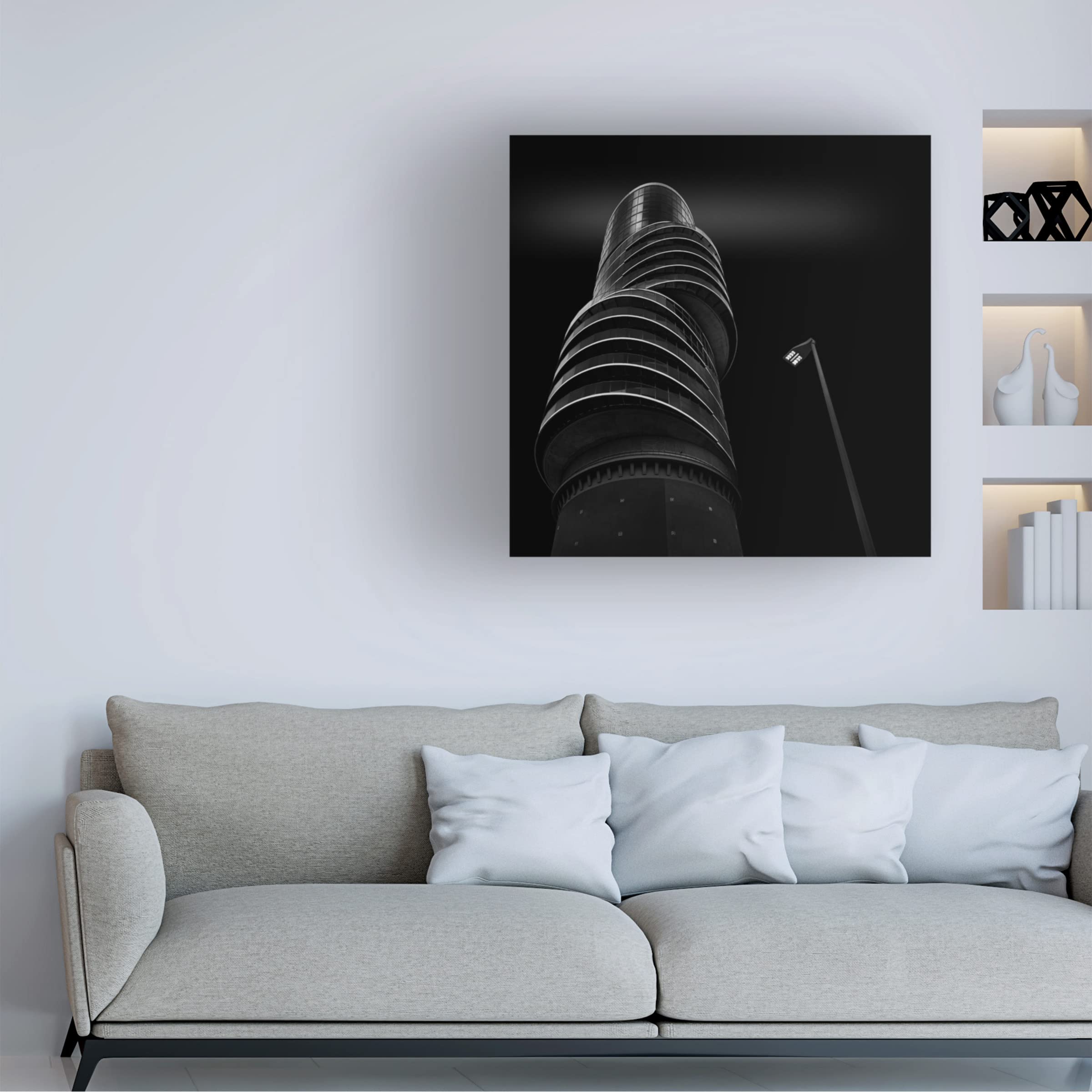 Wolfgang Mothes 'Exzenterhaus' Canvas Art Print - Modern Abstract Wall Decor for Living Room, Bedroom & Office - Trademark Fine Art Collection