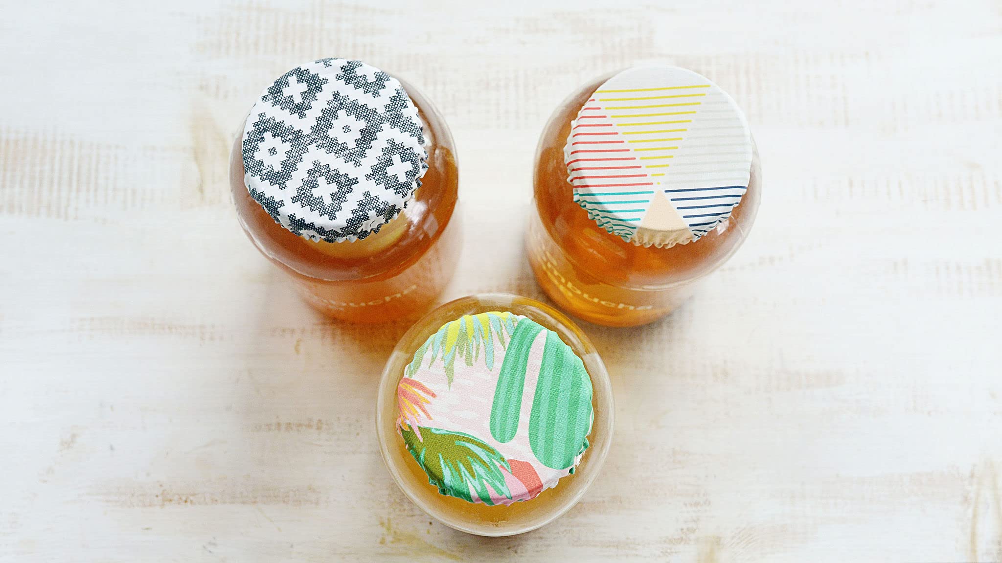 Organic Kombucha Brewing Jar Lid - Breathable & Fitted Wide Mouth Cover for Fermentation - Perfect for Home Brewing Kombucha, Jun Tea & Water Kefir