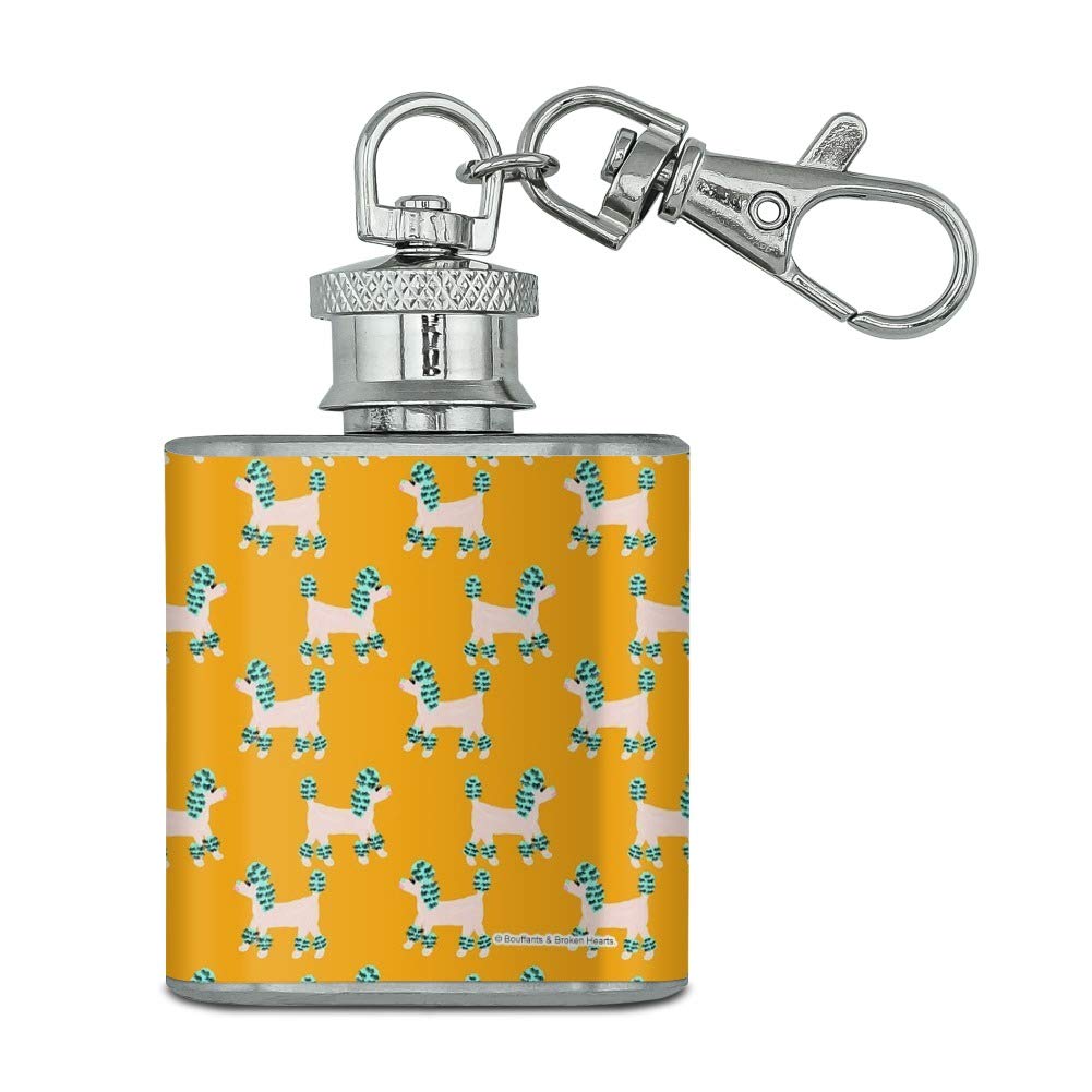 Stainless Steel 1oz Mini Flask Keychain - Portable Pocket Liquor Flask for Whiskey, Vodka & Tequila - Perfect for Parties, Travel, Gifts & Outdoor Adventures