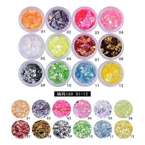 12 Colors Slice Pieces